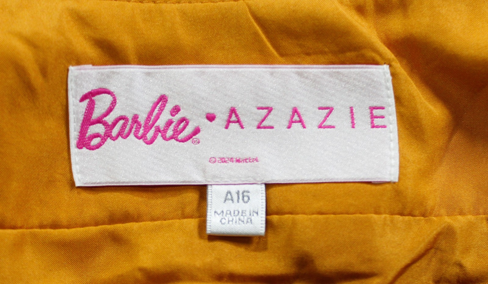 Azazie x Barbie Women’s Sheath Bow Chiffon Dress AP2 Butterscotch Size: A16