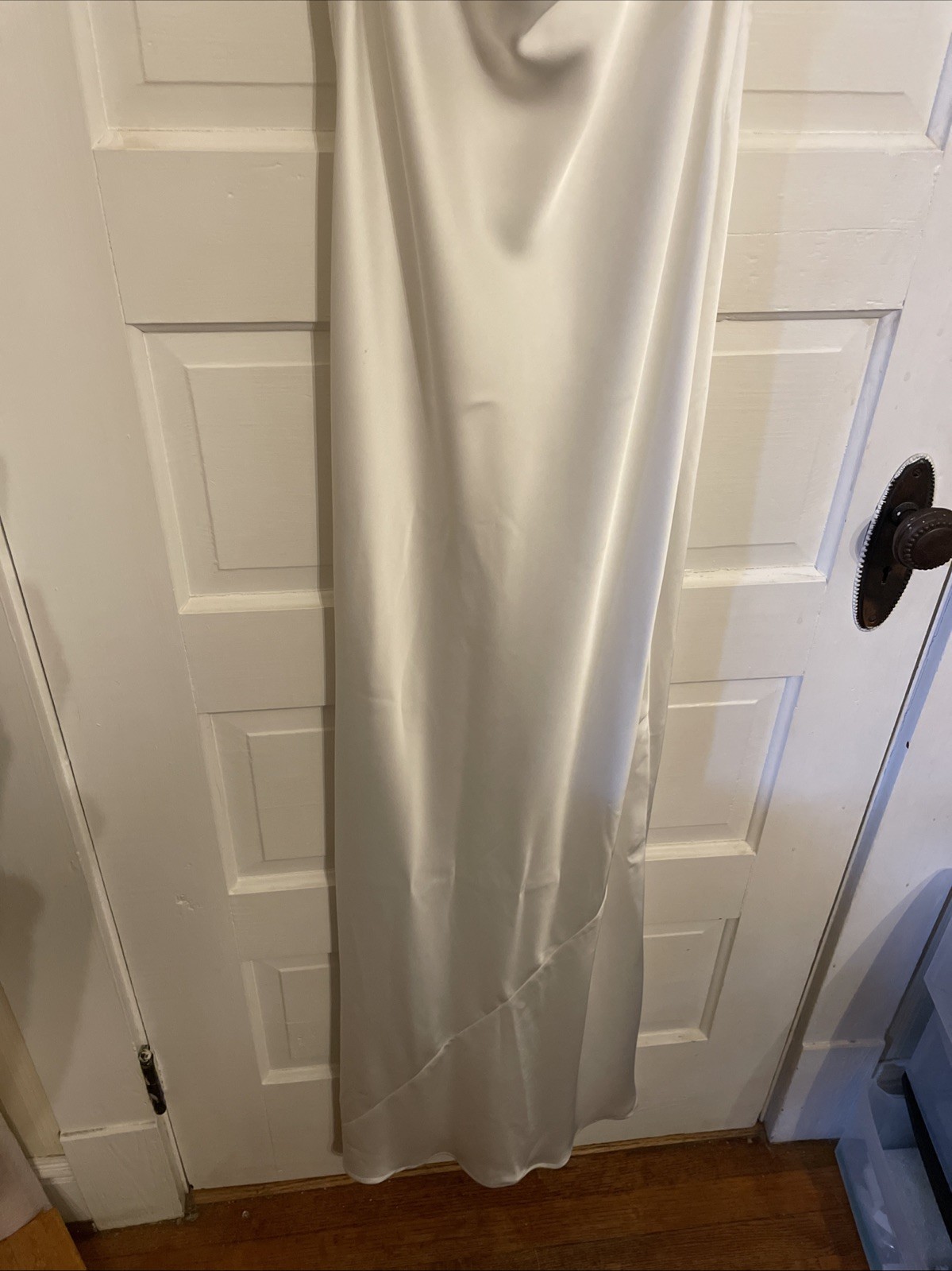 Long White Satin Dress XL NEW Wedding Formal Beach Altar’d State