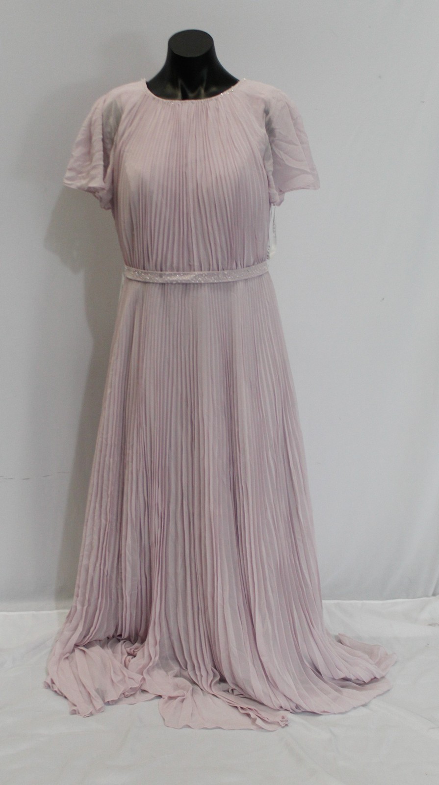 Azazie Women’s Kara A-Line Pleated Chiffon Dress AP2 Frosted Lilac Size: A10 NWT