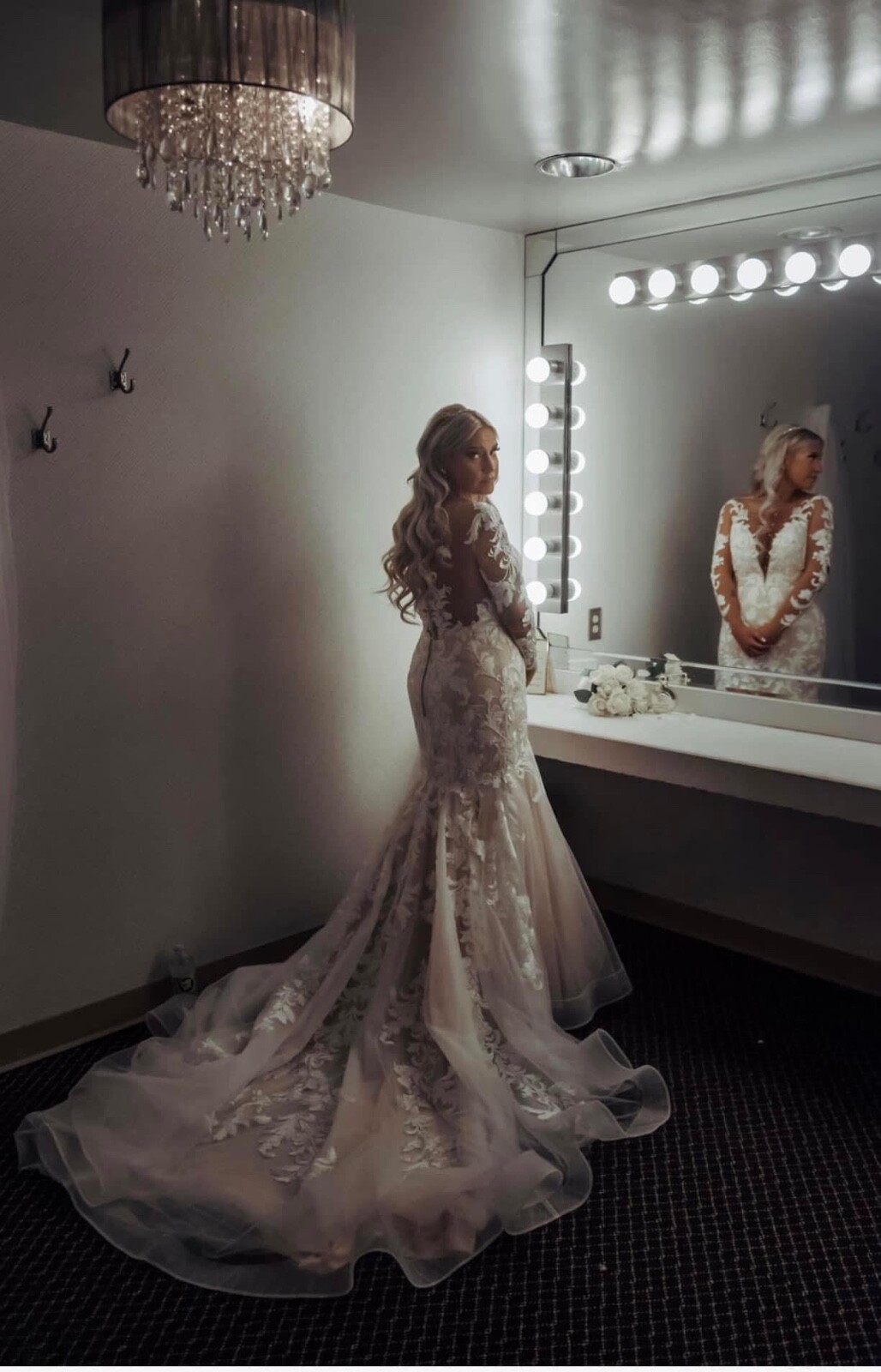 Ashley & Justin Bride designer wedding dress