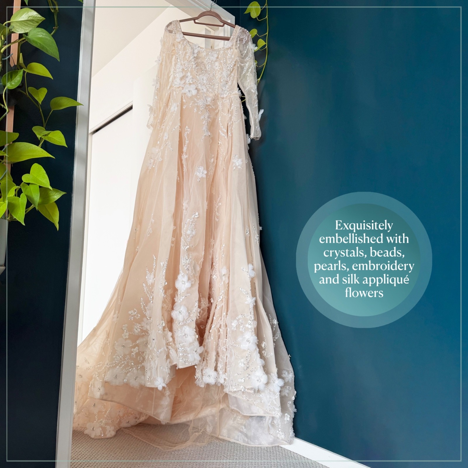 $21,750 Saiid Kobeisy Beaded Crystal Pearl Embellished Tulle Runway Bridal Gown