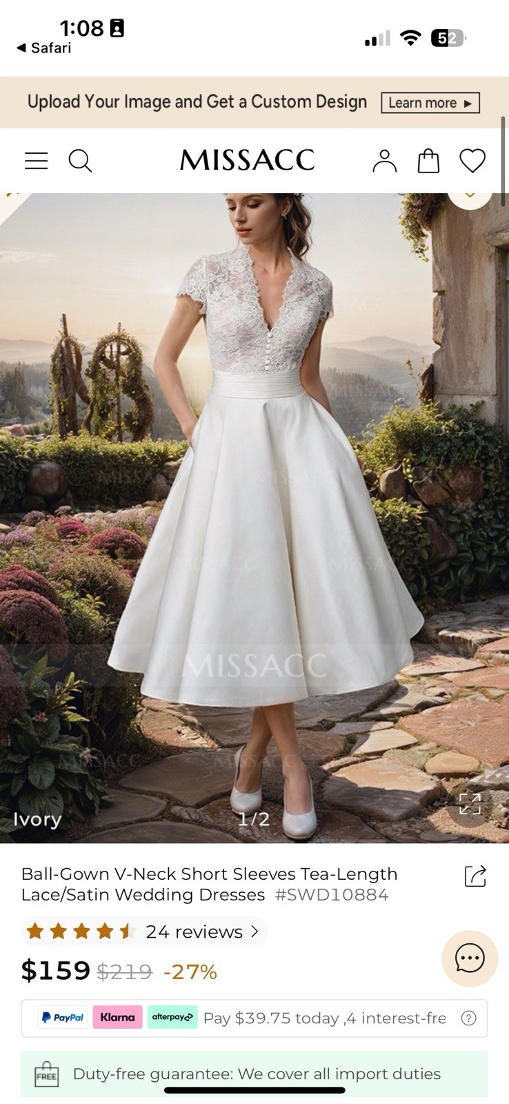 Unused WeddingDress Size 16/18