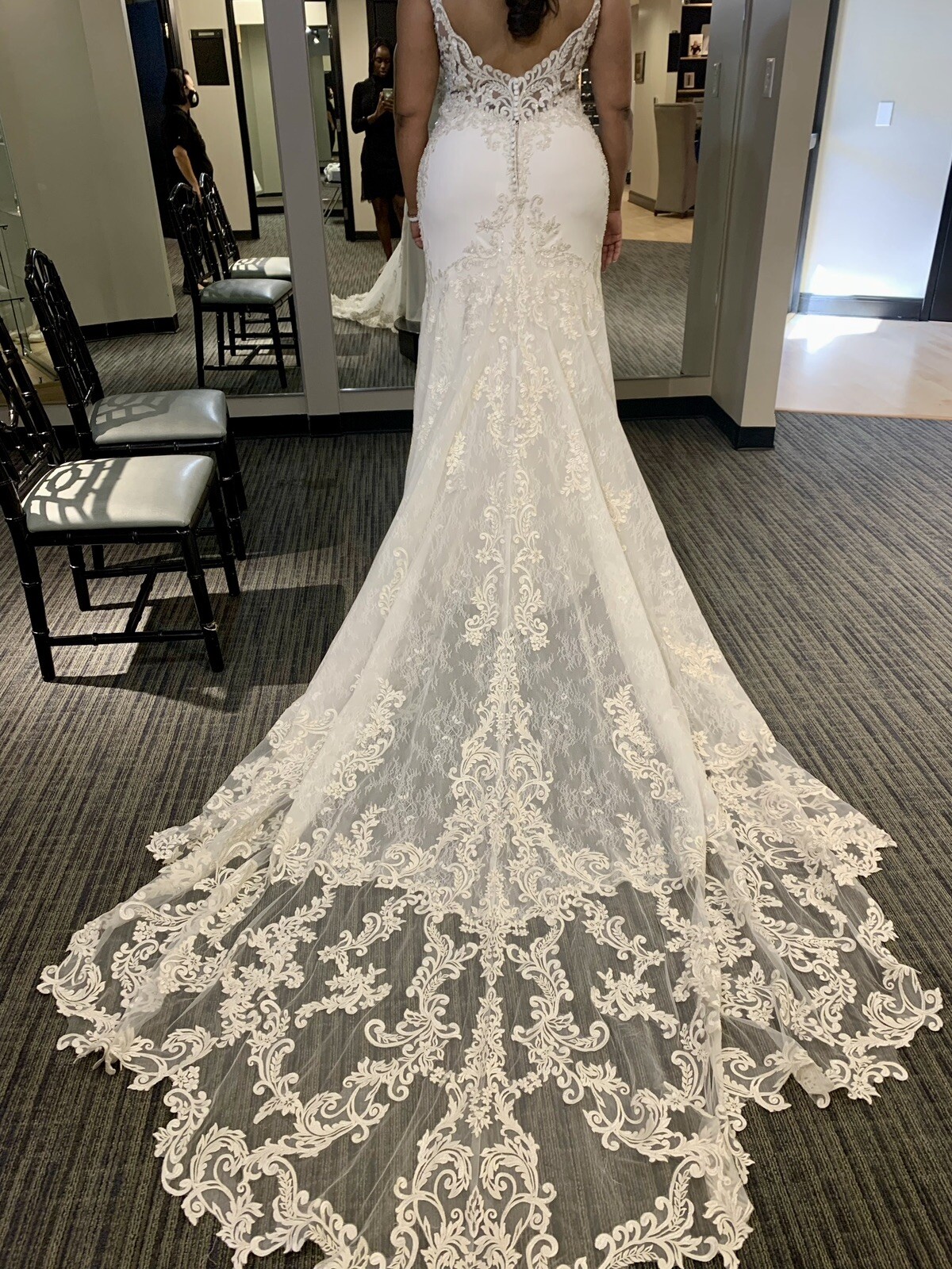 Allure Couture Allure Bridals Wedding Dress C574 & Peter Langner Cathedral Veil