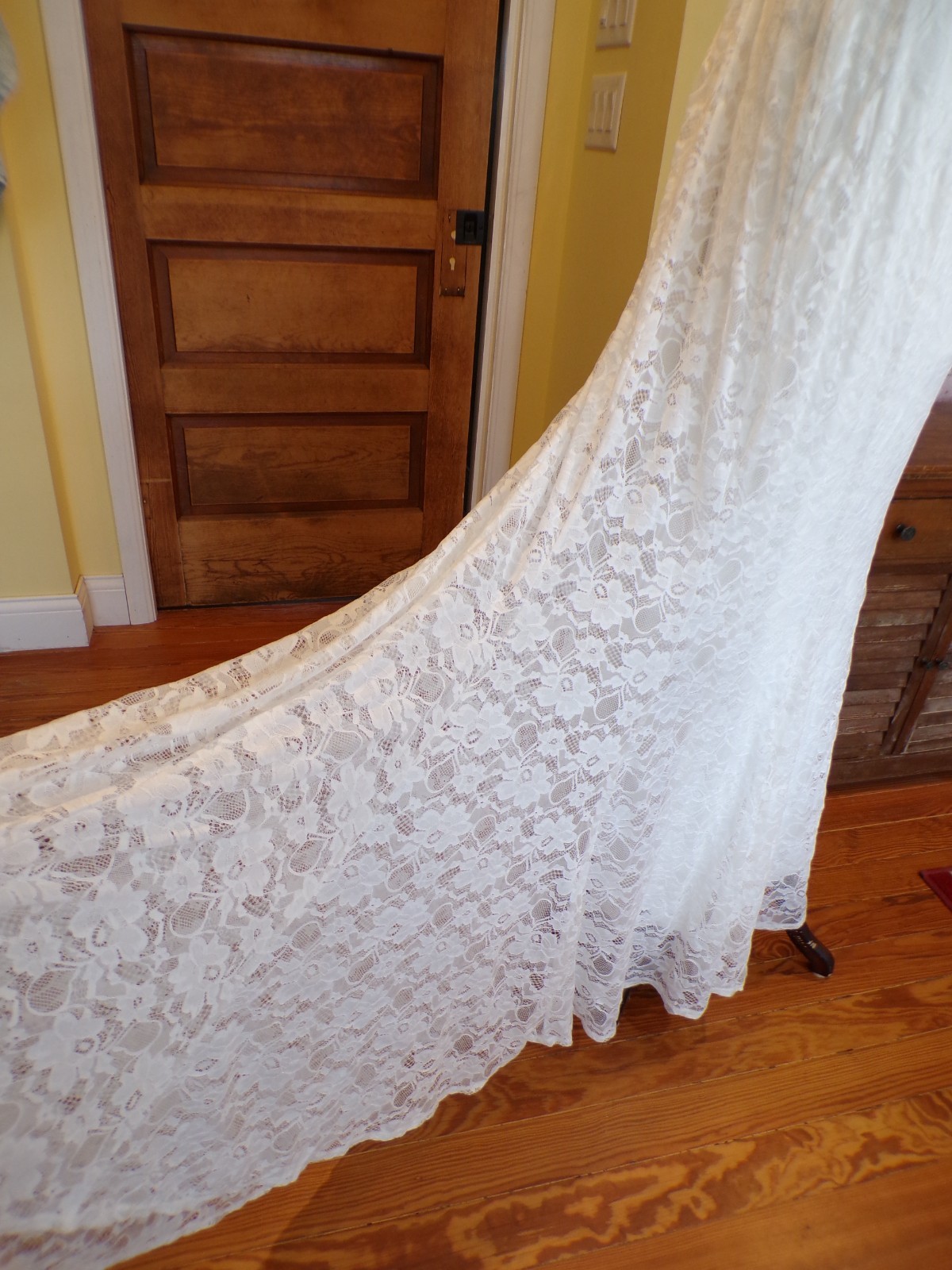 Torrid Ever After Dress Lace A Line High Neck Wedding Gown White Womens Size 14