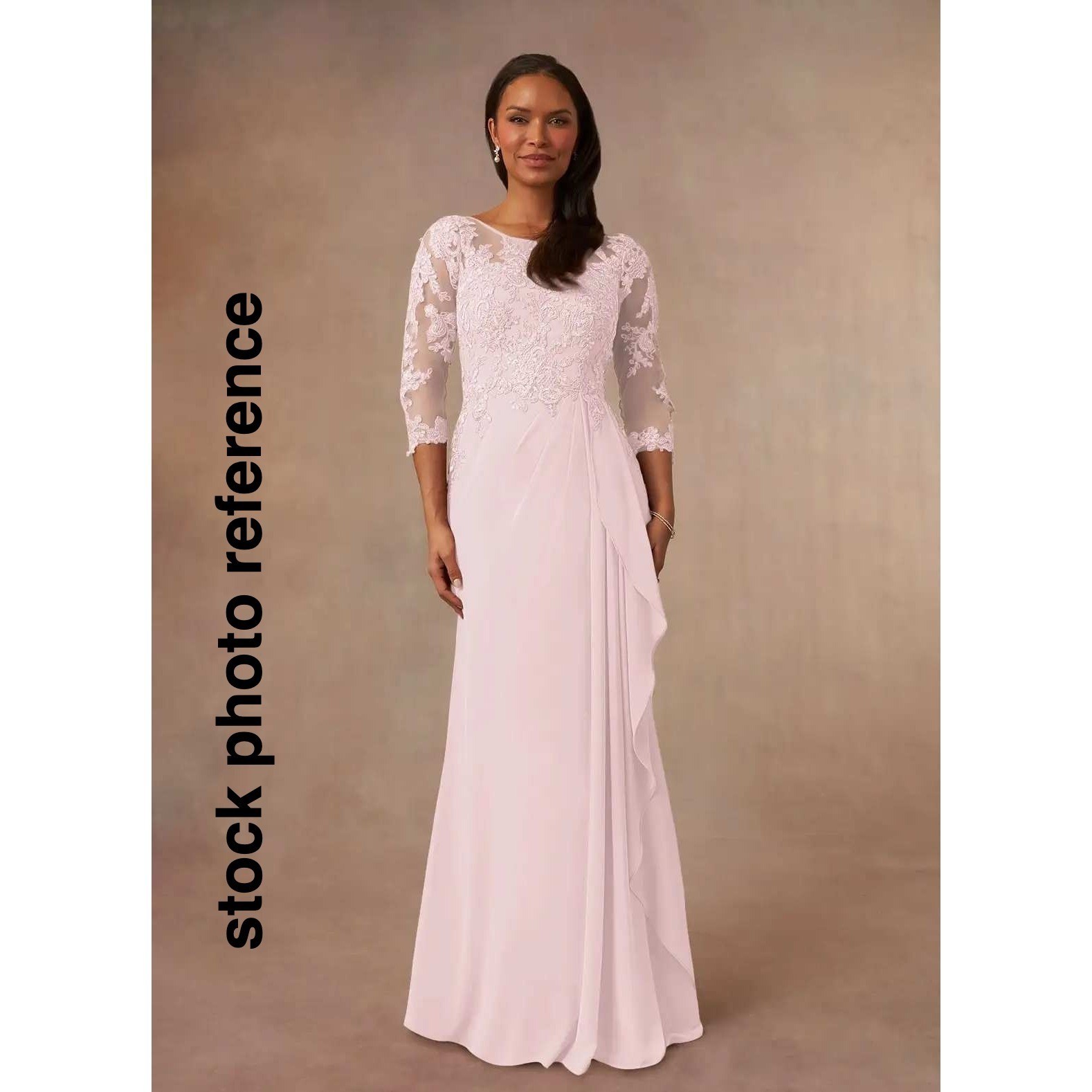 Azazie Calanthe Women’s Formal Dress Blushing Pink A-Line Scoop Chiffon Dress 2