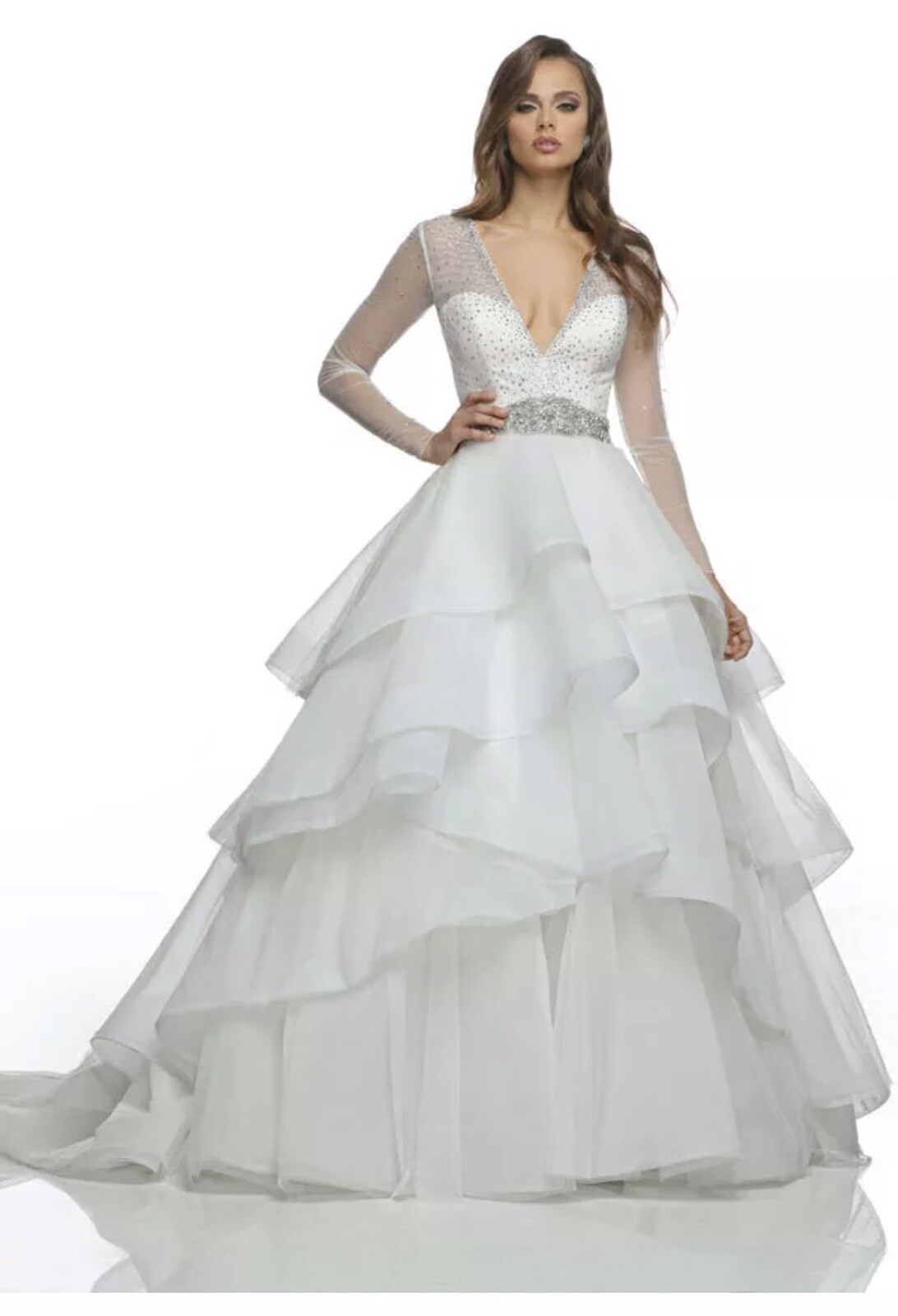 VICTOR HARPER STYLE VH1218 Bridal Gown Wedding Dress Size 10 New W Tags