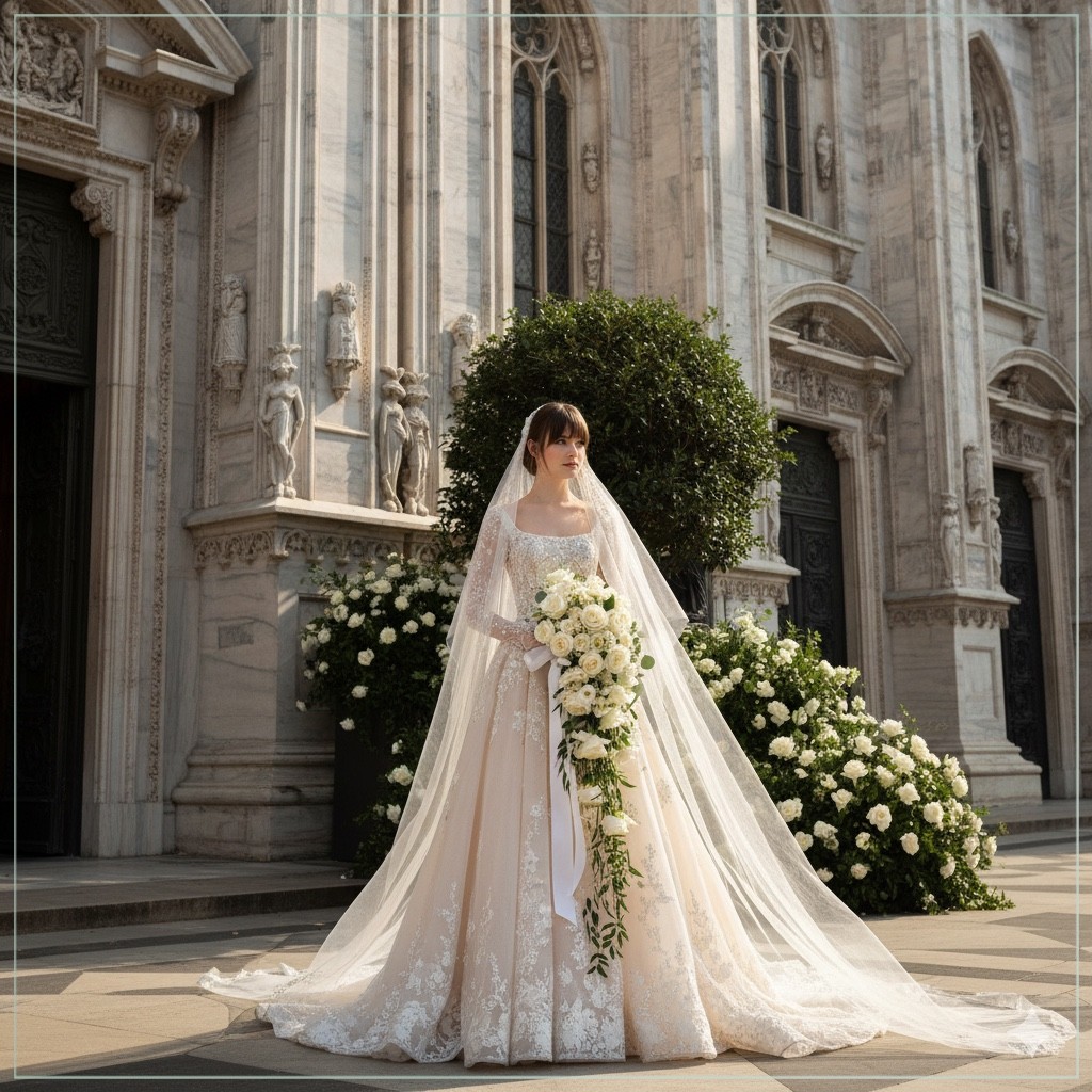 $21,750 Saiid Kobeisy Beaded Crystal Pearl Embellished Tulle Runway Bridal Gown