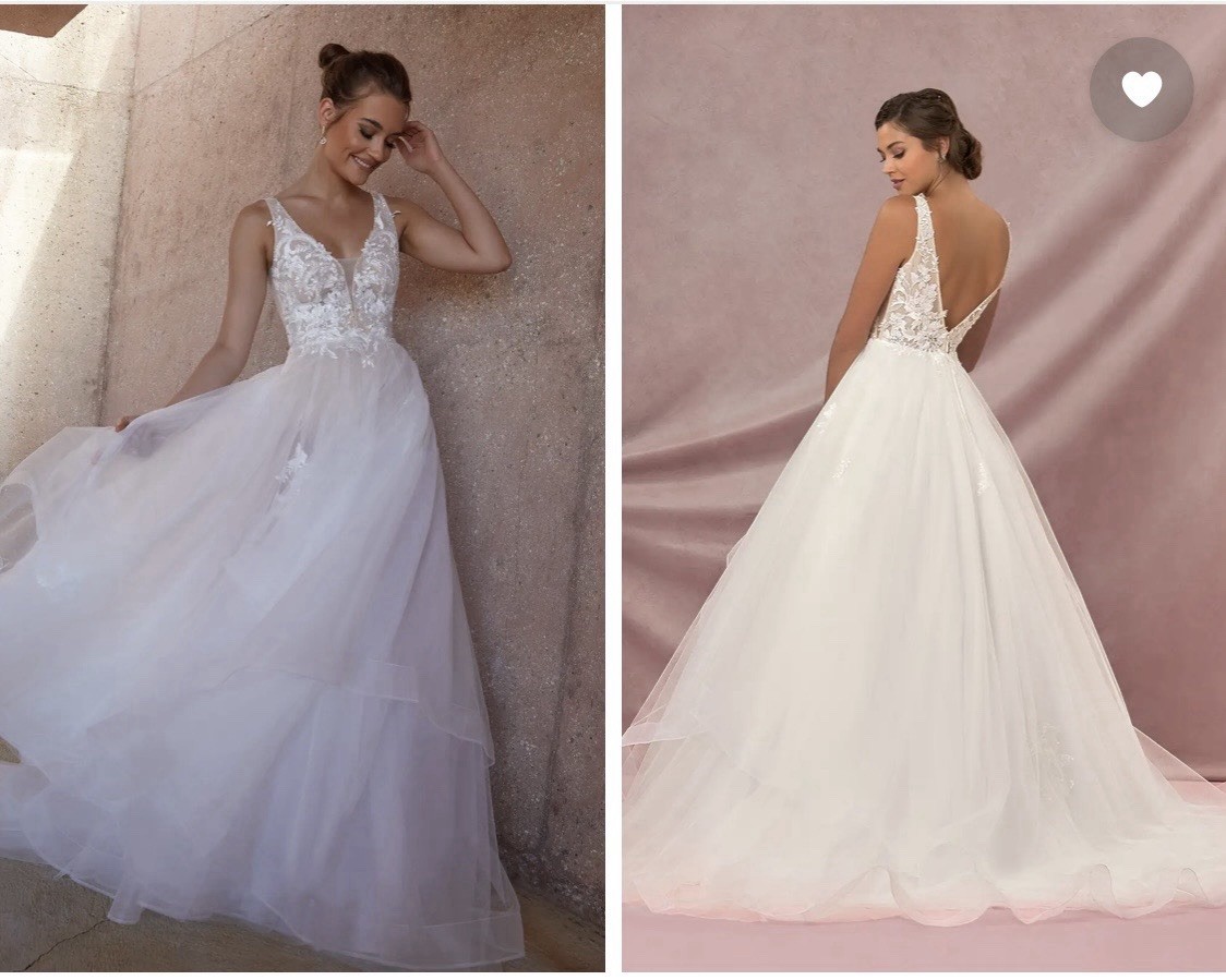 Azazie Toni Wedding Dress (A-Line/Ballgown) Size 0