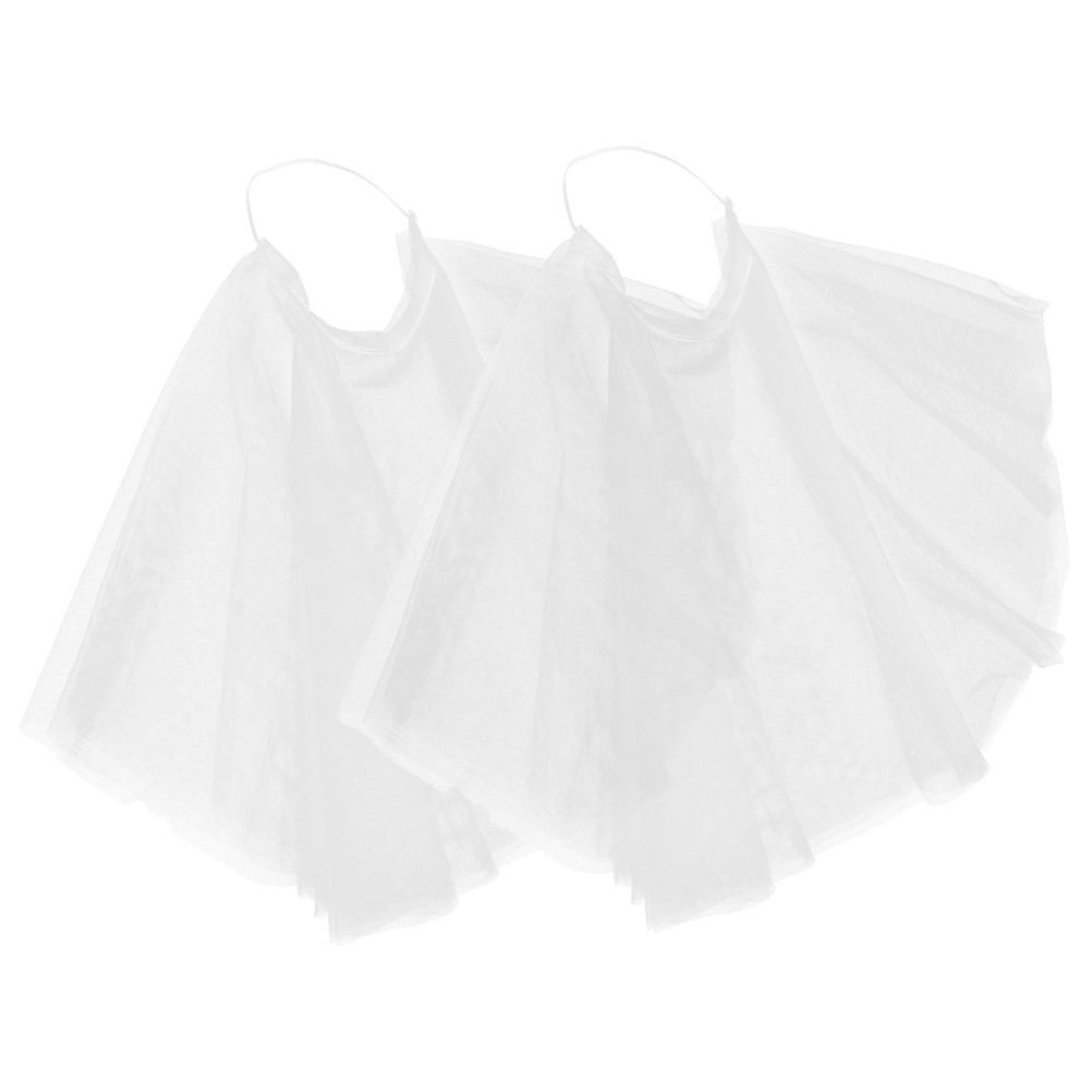 2Pcs Reusable Wedding Dress Tulle Sleeves White Sleeves Elegant Dress Accessory