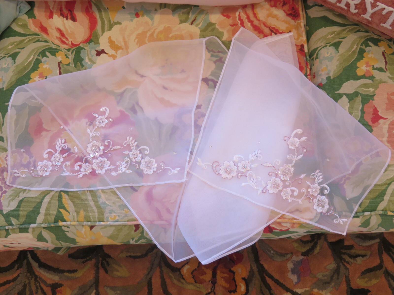 NEW Mori Lee FLOWERS EMBROIDERY Vintage Wedding Dress PRINCESS Gown Train WOW