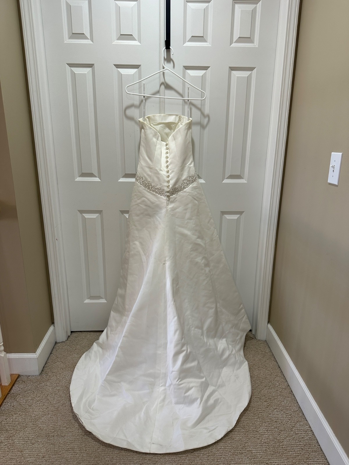 essence of Australia crystal beaded wedding dress size 8
