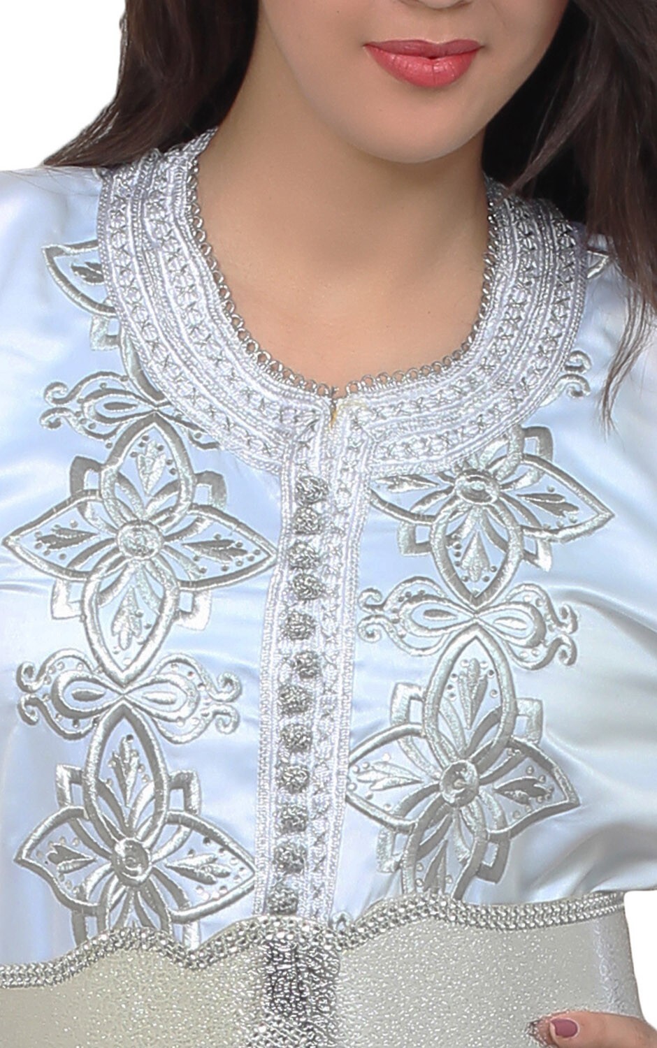 Moroccan Caftan Women Handmade Embroidery One size fits SMALL To LARGE Free Belt