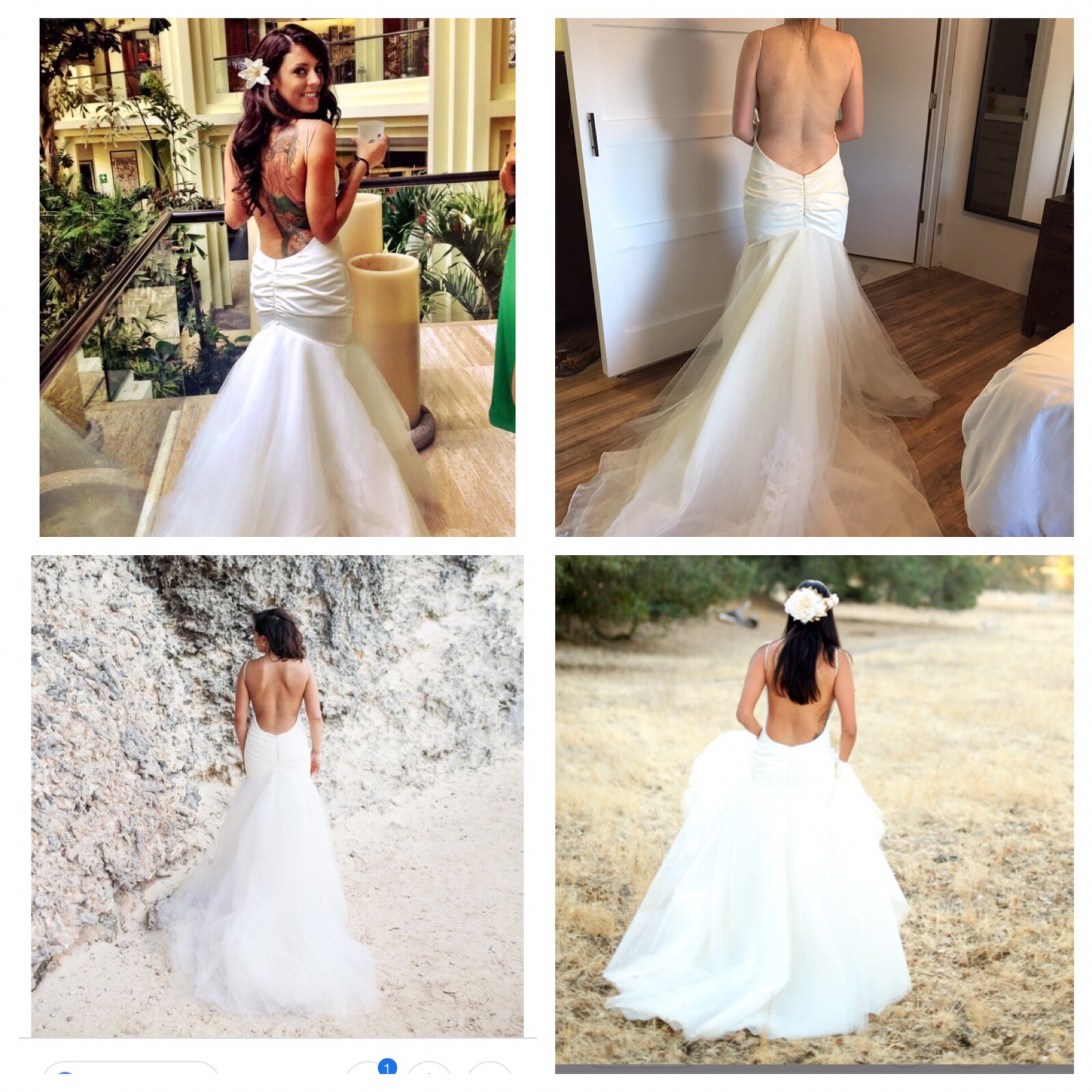 $2450 Katie May Charleston Backless Fit & Flare Wedding Dress Gown Mermaid