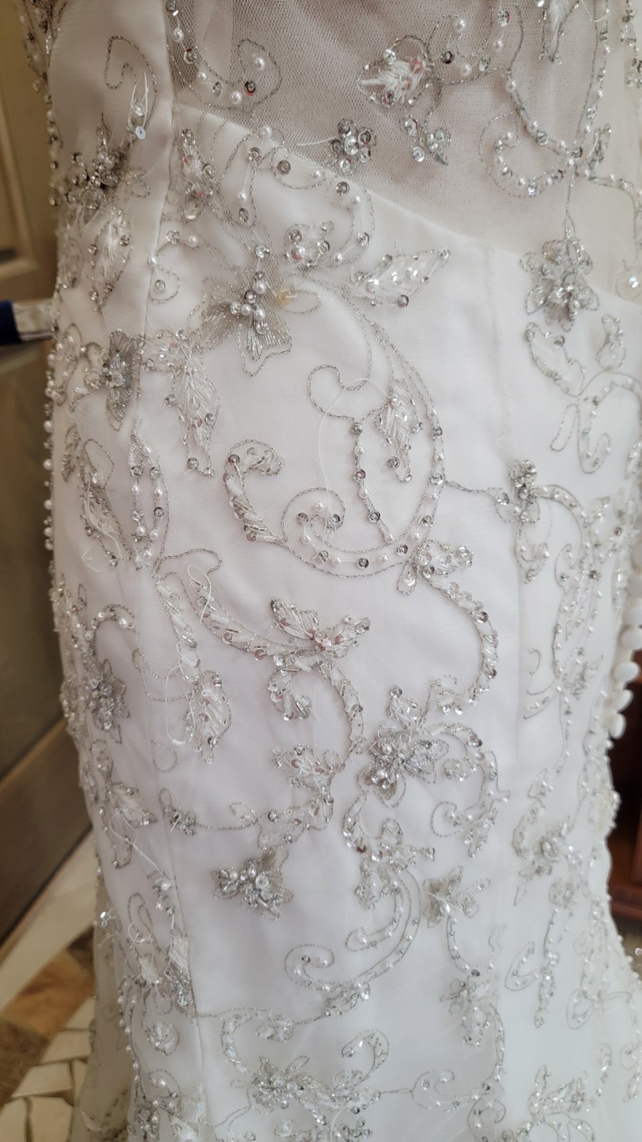 Morilee 2778 Bridal Wedding Dress Crystal Beaded Embroidery Fit and Flare Ivory