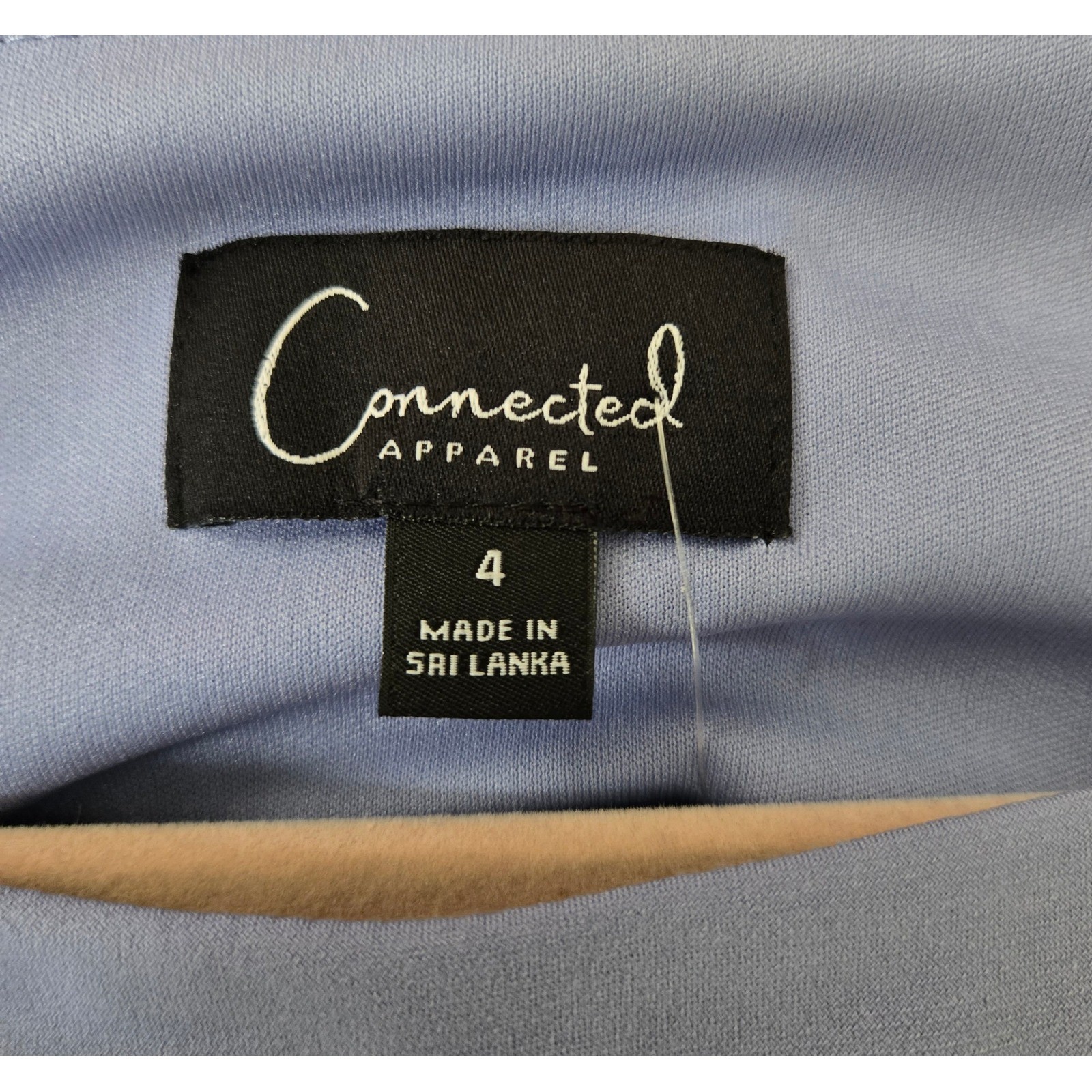 Connected Apparel Lavender Side Knot Chiffon Cape Sleeve Sheath Dress 10