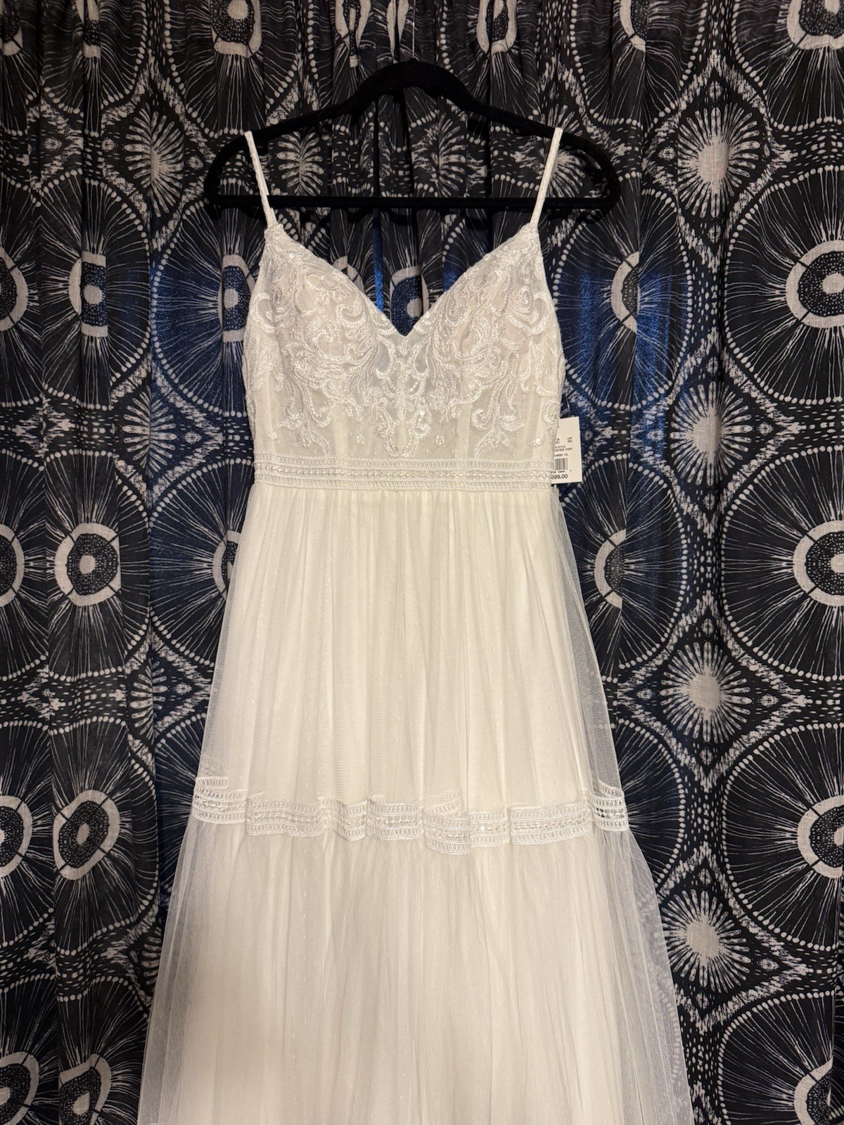 Melissa Sweet Boho Flowy Ivory Lace Wedding Dress 4