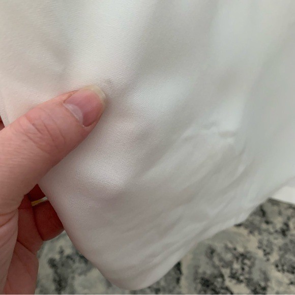 Lulus Small Exceptional Romance White Off-The-Shoulder Mermaid Wedding Dress NWT