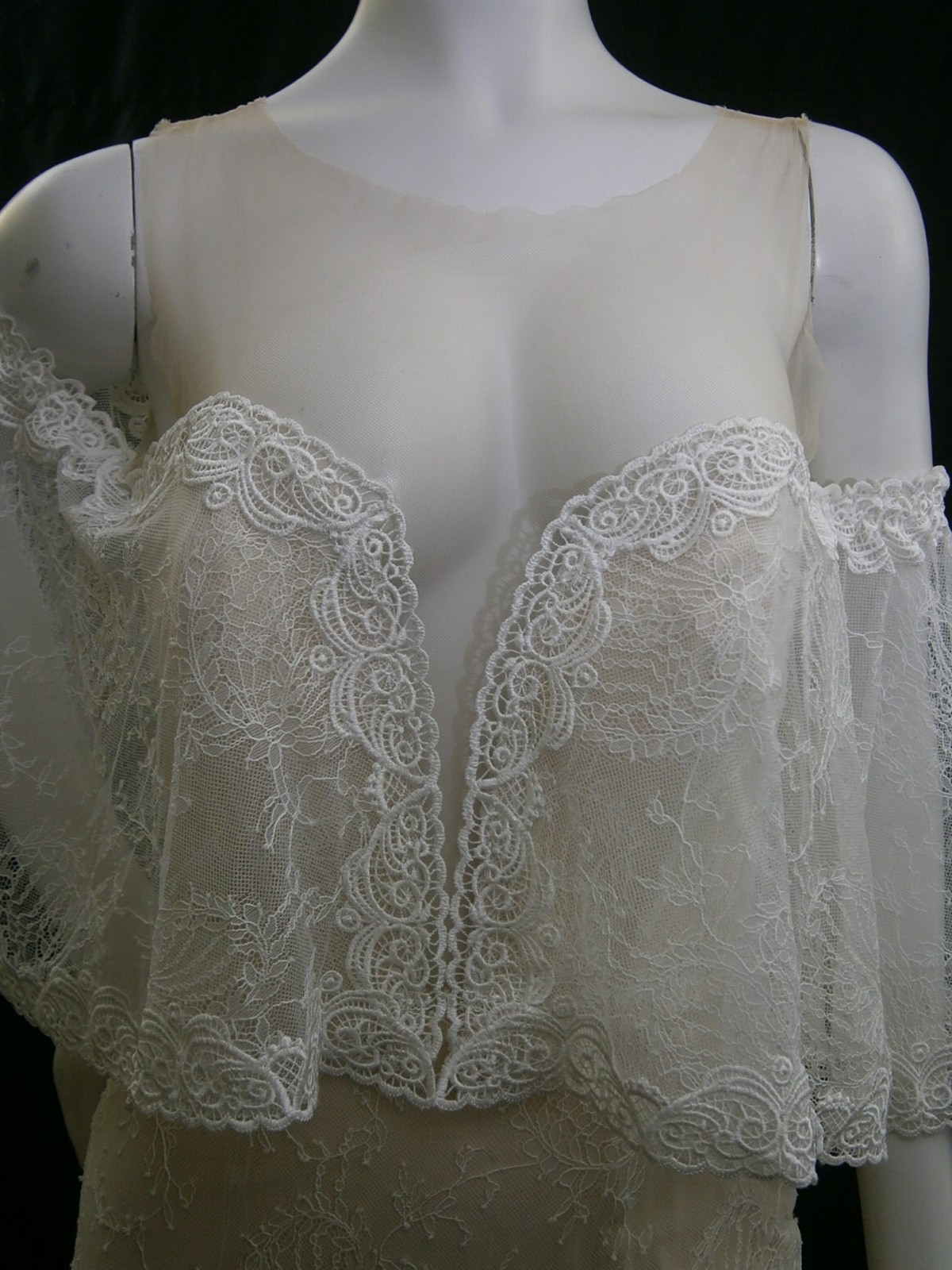 Eddy K MD280 Wedding Dress Ball Gown 6-10 Ivory Champagne Lace BOHO NWT $1,600