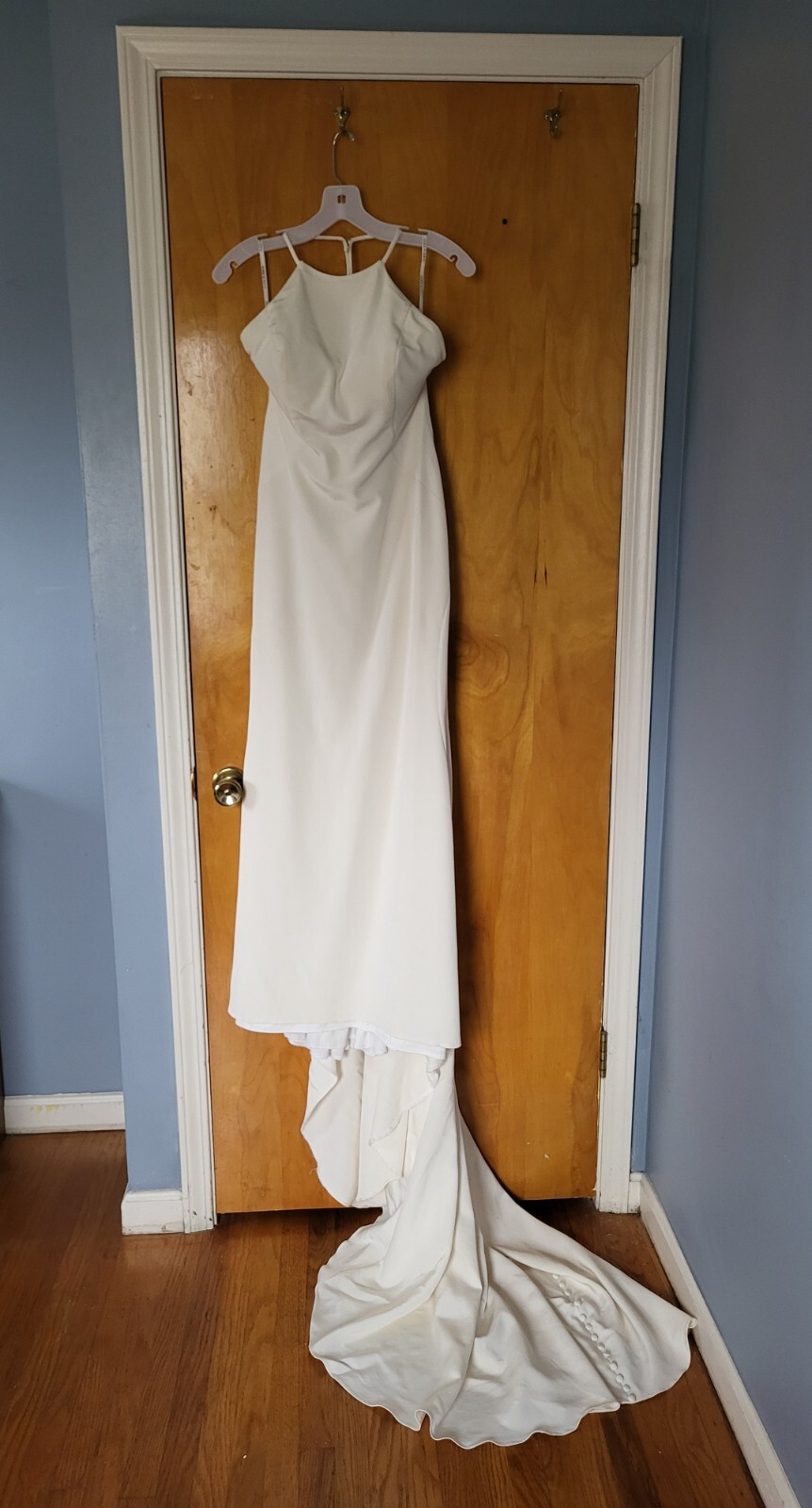 martina liana natural silk wedding dress size 12