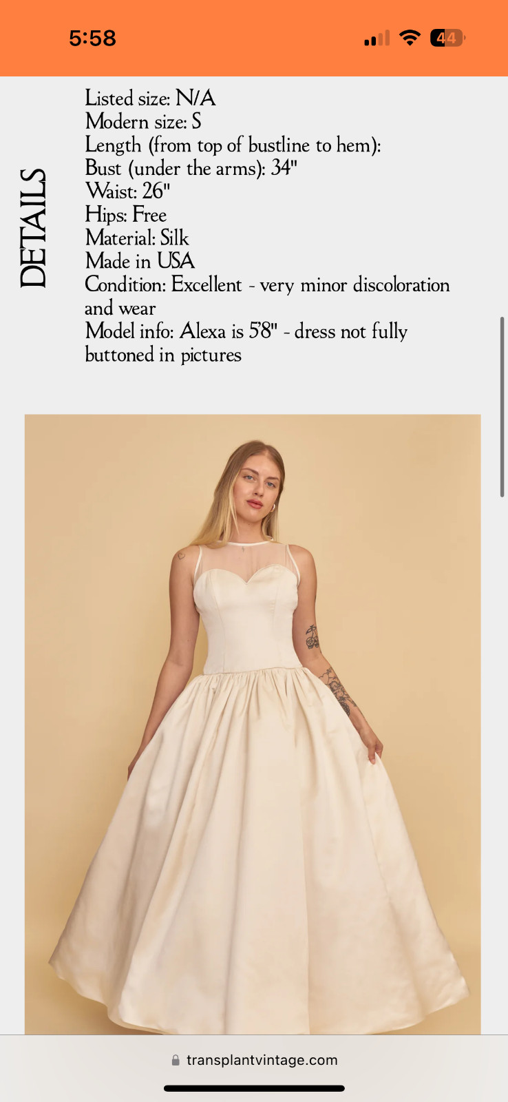 Vintage 1990s Amsale Wedding Dress Size Small – Curated and Refurbished