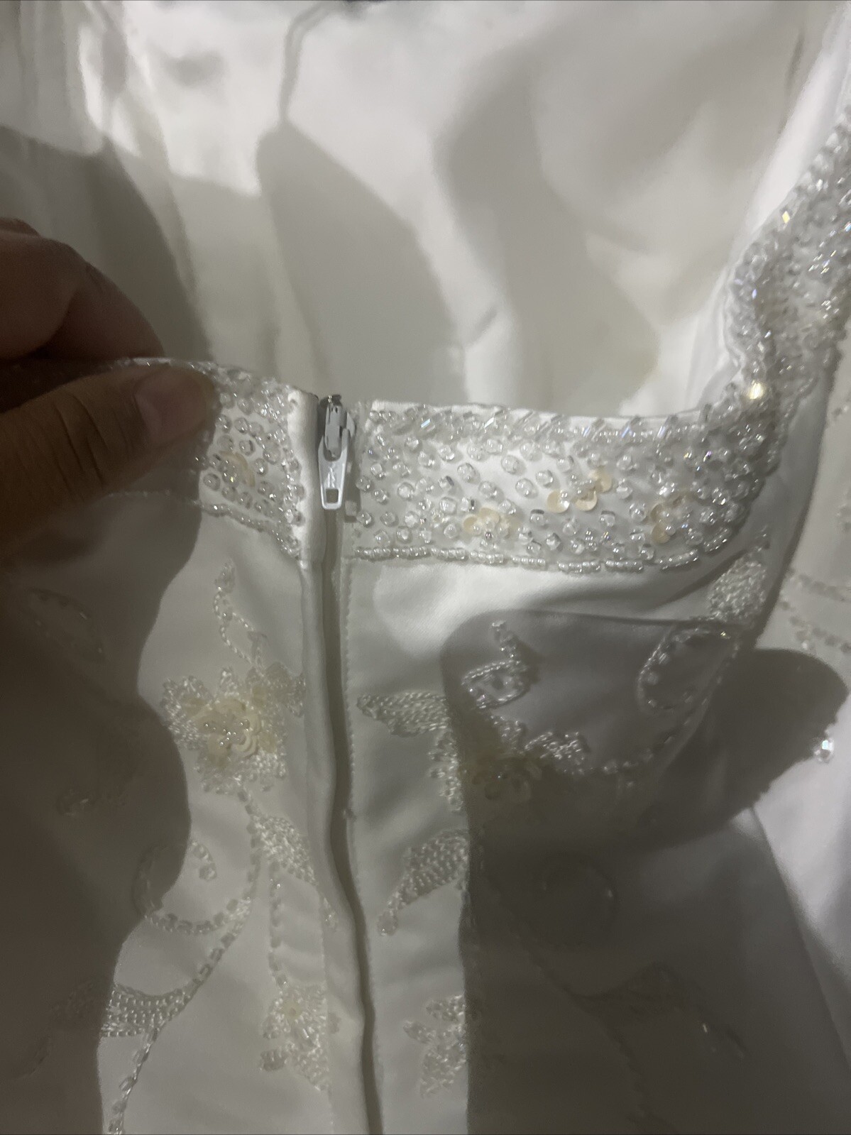 Size 20 Ashley Jordan White Wedding Dress.S-20