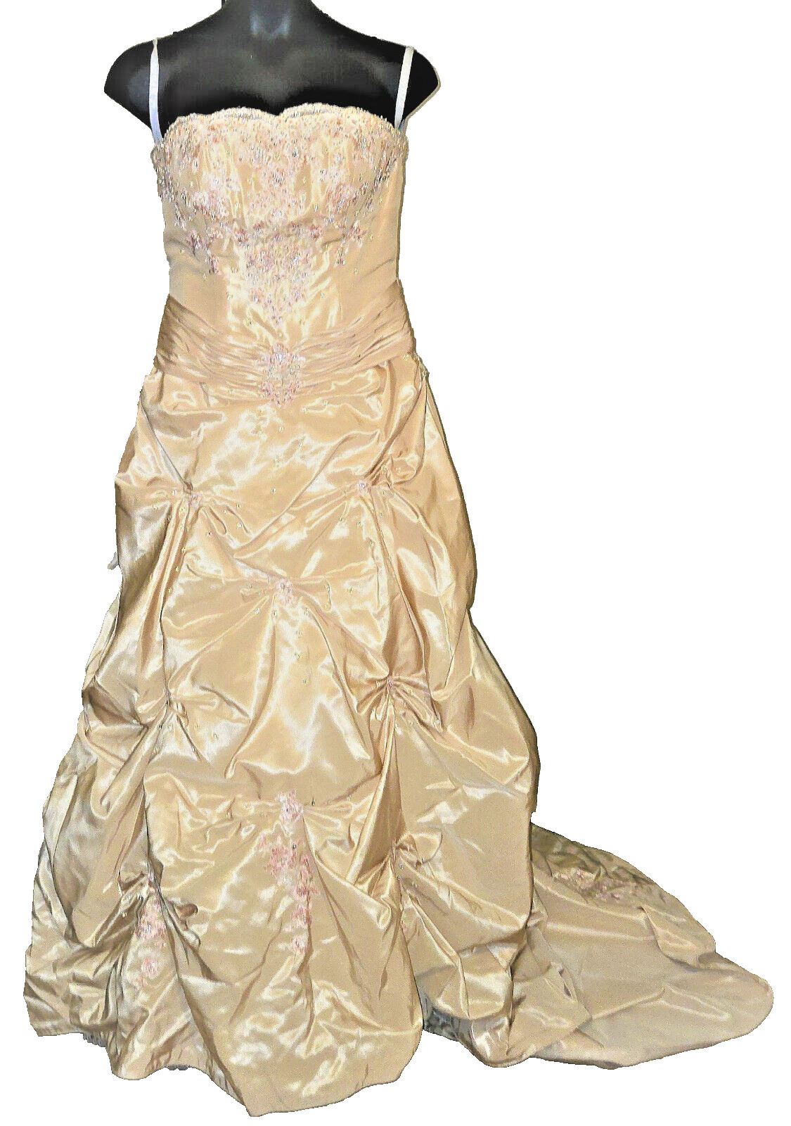 Mary’s Import Braidal Gown 4pc. size 14 Biege