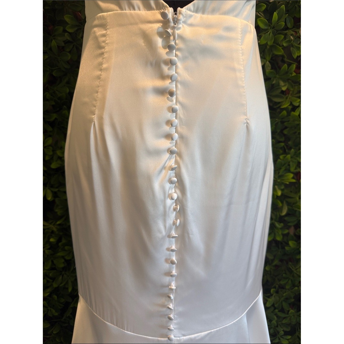 Eternity Together White Satin Halter Mermaid Maxi Dress