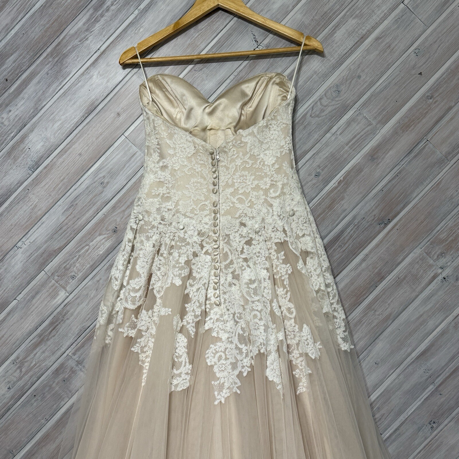 Designer Strapless Wedding Gown, Dress, Morilee By Madeline Gardner, Petite