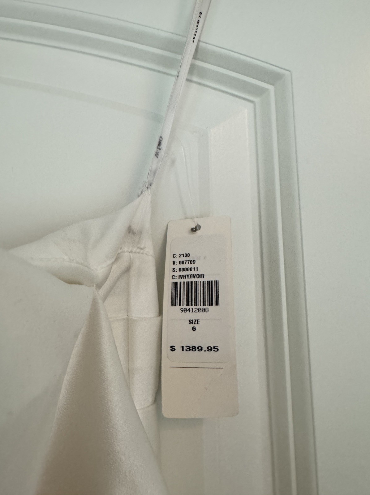 Wtoo by Watters Nanette Strapless Ivory Bow Front Ball Gown Wedding Dress 6
