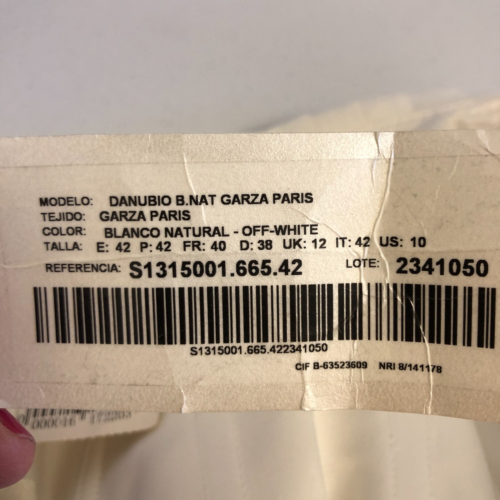 NEW Garza Paris Wedding Gown Sz 10 NWT Taffeta Ruffle Train Off White