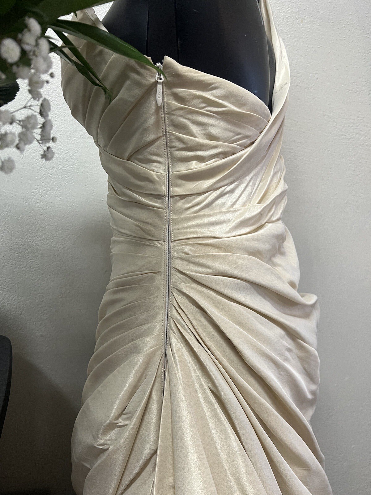Wtoo Watters Wedding Dress Style Mermaid Long Formal Ivory Size 6 Off Shoulder