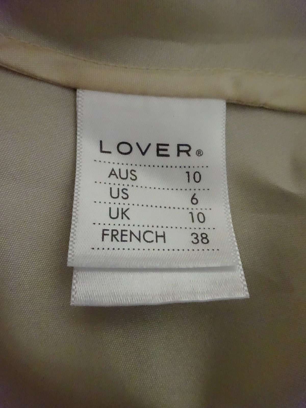 New LOVER THE LABEL White Magick ‘Wiccan’ Ivory Lace Mini Dress & Slip Size 10