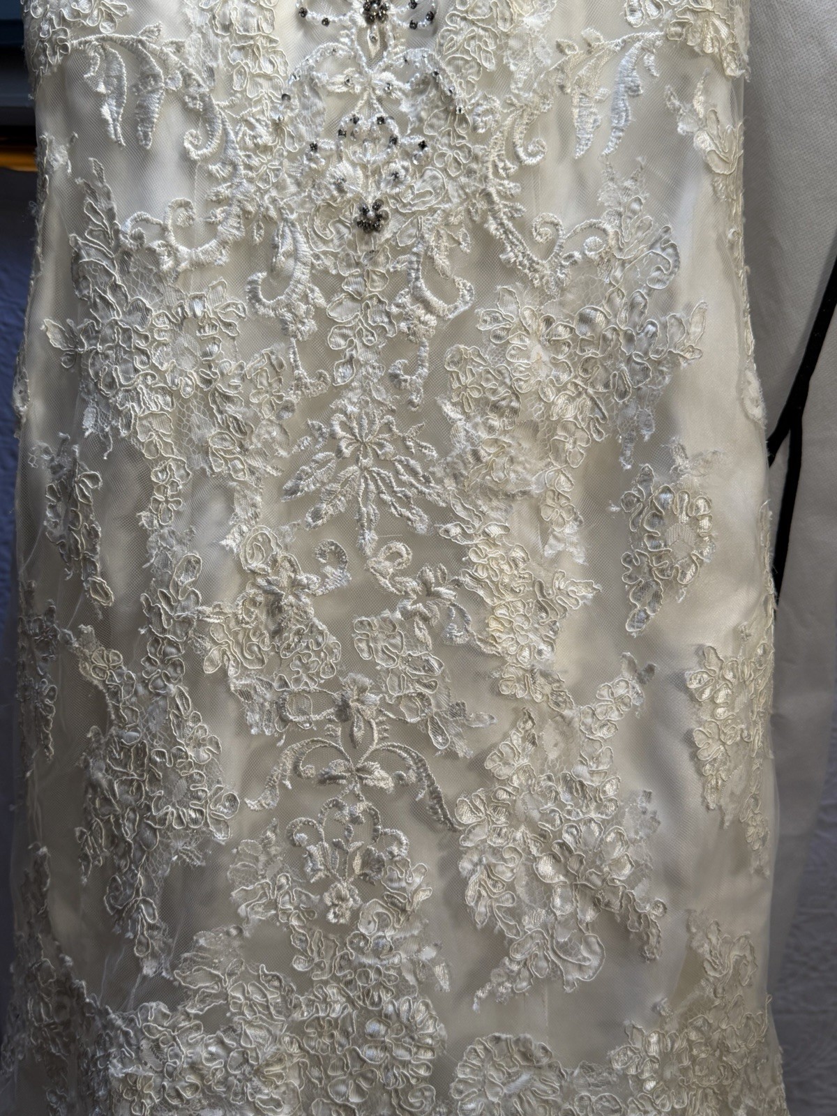 Bridal Dress Mori Lee By Madeline Gardner Gown With Stone Embroid Dress Sz6