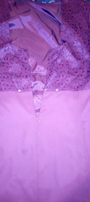 Lanz of Salzburg Purple Rayon Nylon Lace Special Occassion Nwt Dress (Size 26W )