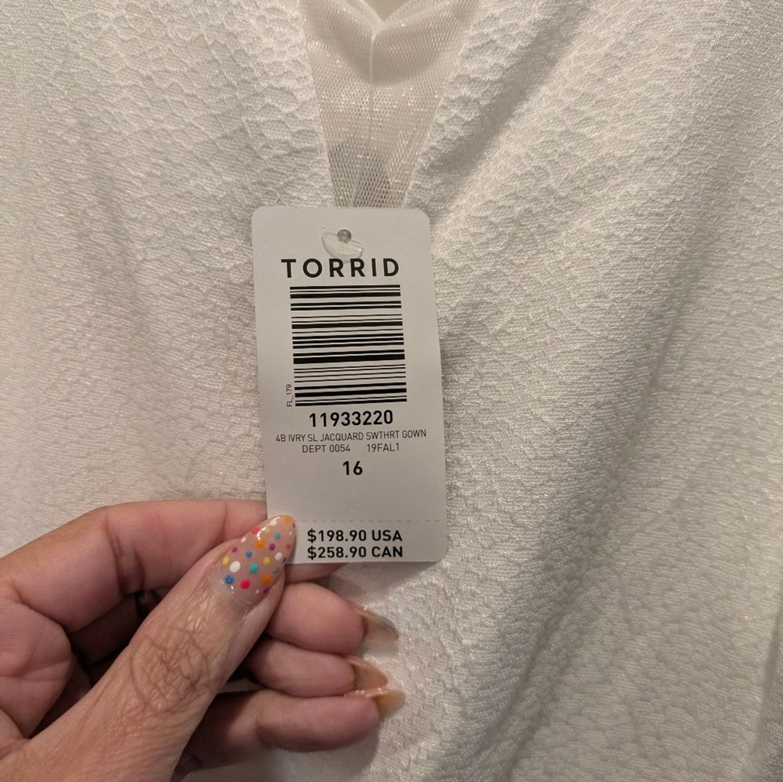 Torrid Jacquard Elegant White Ivory Maxi Dress Size 16