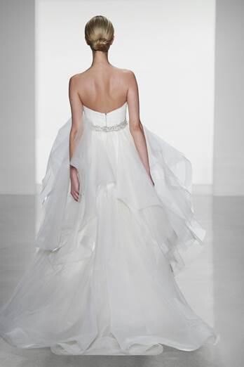 Kenneth Pool By Amsale Charlize Ivory Tulle Wedding Dress Bridal Sz 12/ Street 8
