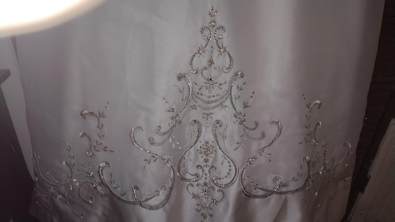 JASMINE HAUTE COUTURE BEADED RHINESTONE WEDDING DRESS BUTTON EXCELLENT PRICE!