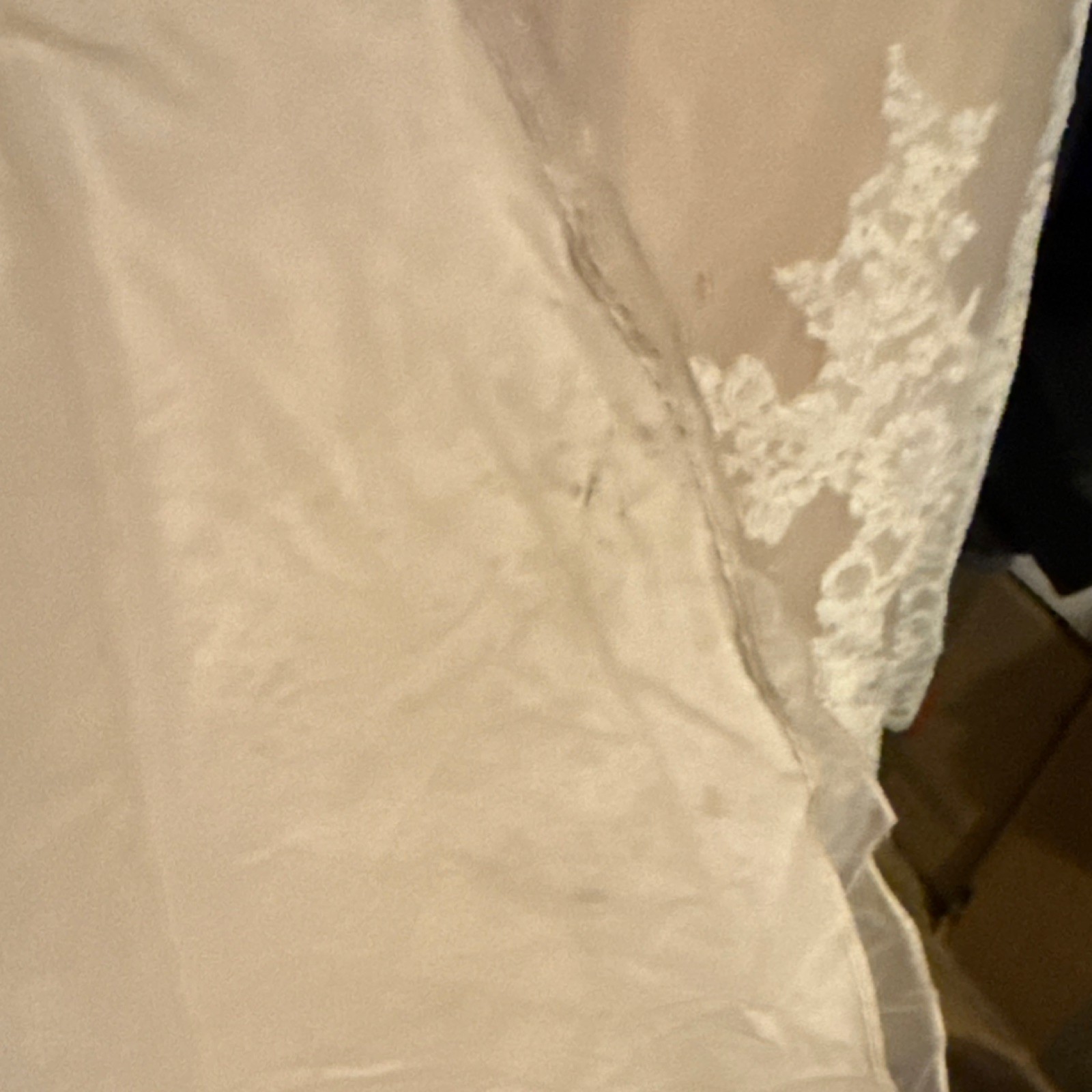 Mori Lee 2674 Wedding Dress Size 10 – Unaltered – Blush Lace & Organza
