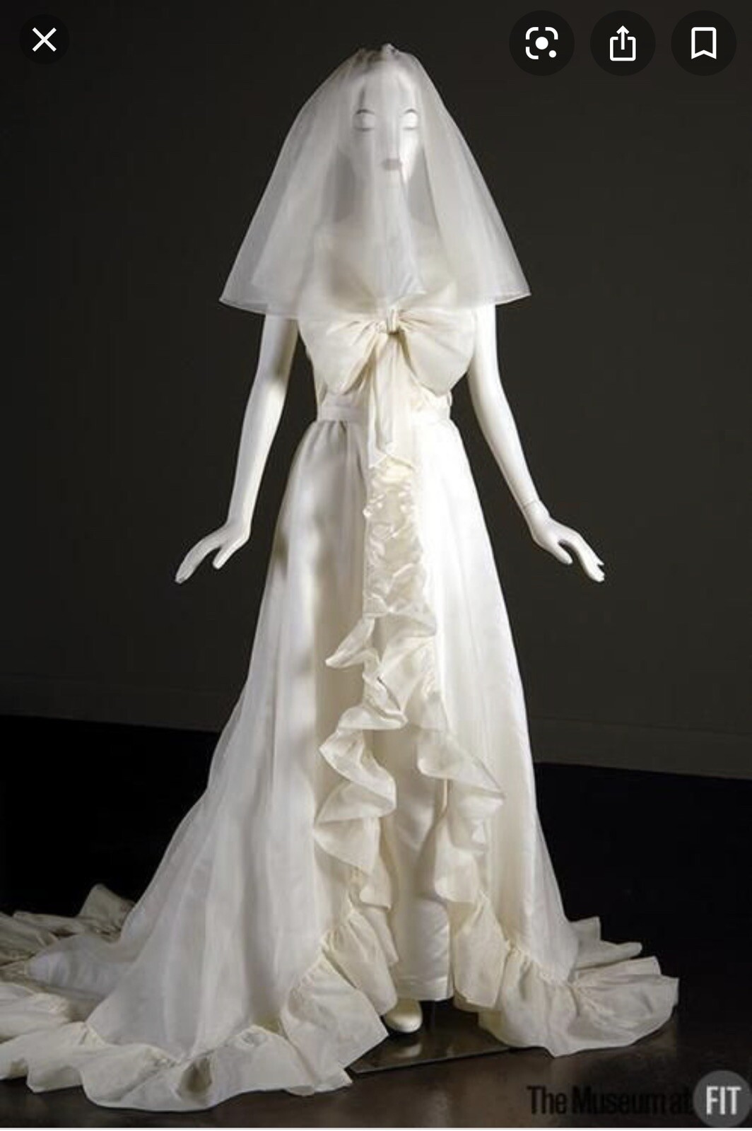 ❤️ Viktor & Rolf H&M Limited Wedding Gown White Ivory Lace Bow Dress 36 6