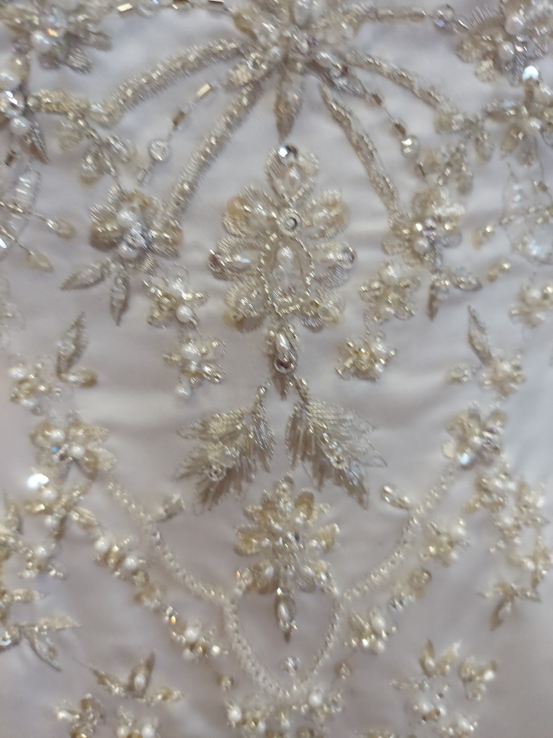 Morilee Adjustable Lacedownformfit Mermaid size12 High Intrigue Gem Pearl Bead