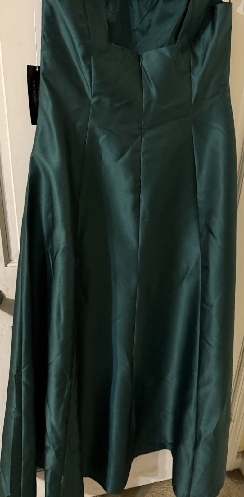 Alfred Sung Satin Square Neck Princess Line Gown Size 14