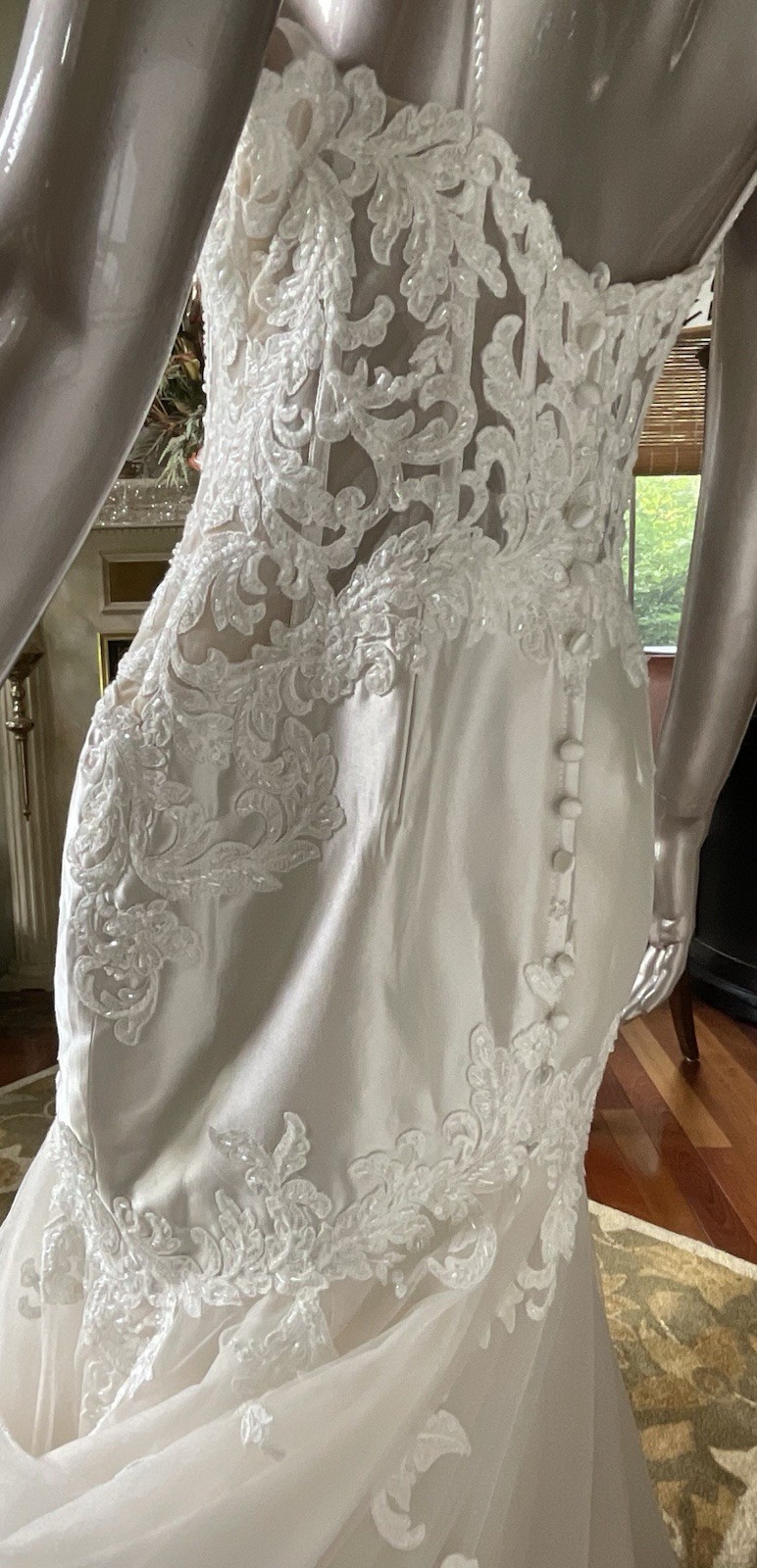 Allure Bridal Wedding Dress L541 Beaded Dress Storage Bag Incl. Size 10- NEW