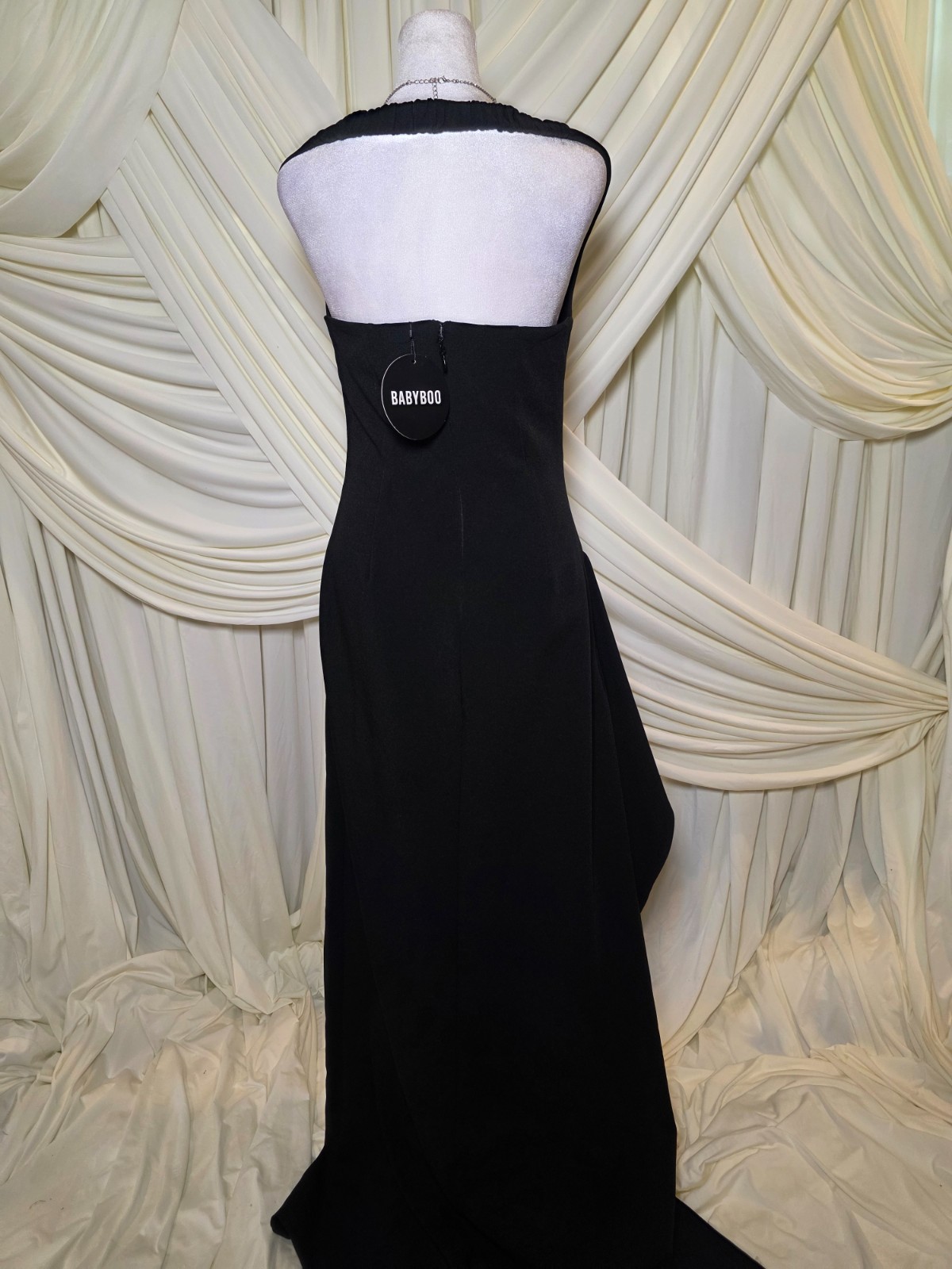 Vestido largo Khalesia – Negro BABYBOO NWT $160