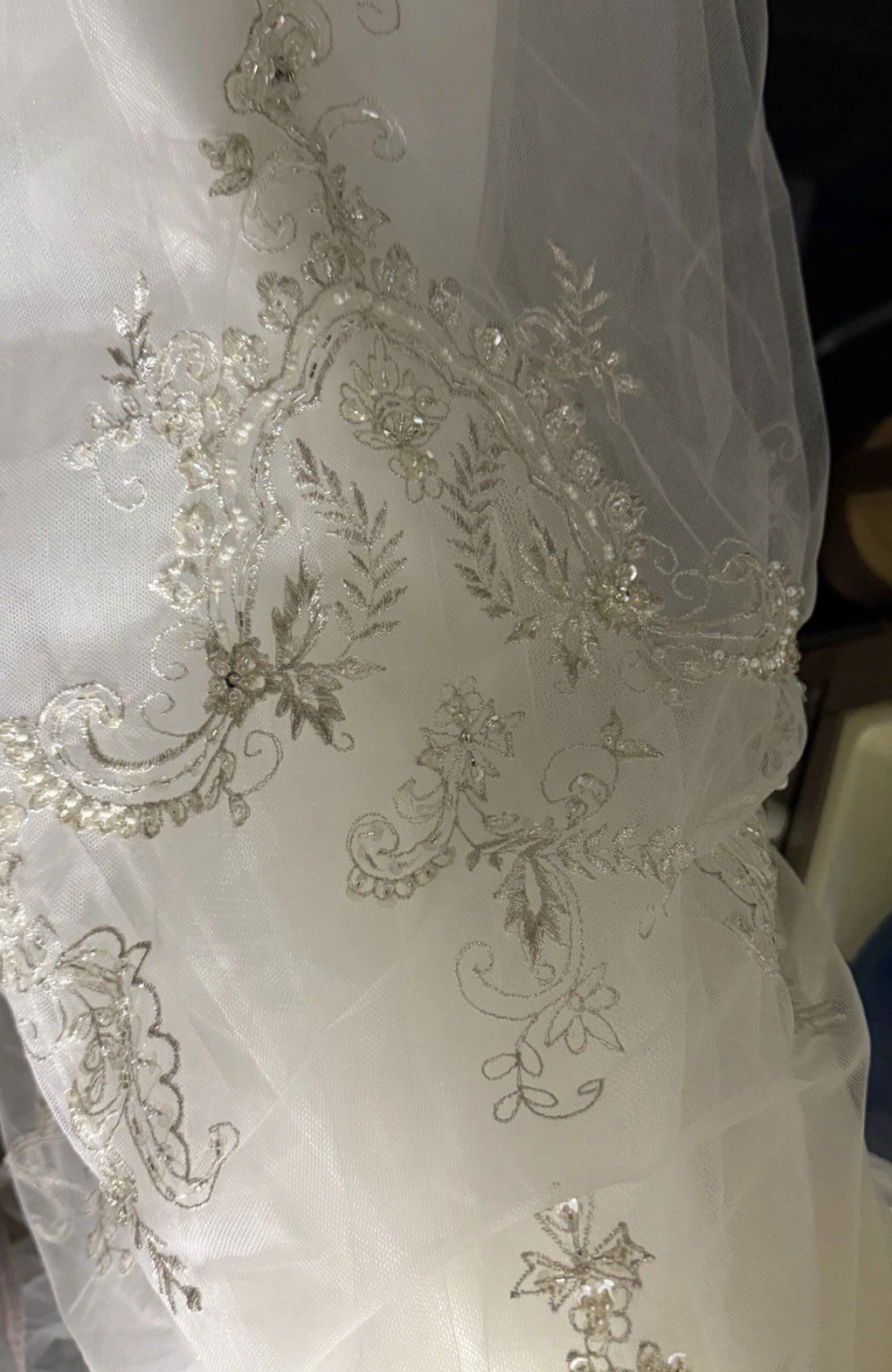 Bridal Dress Casa Blanca Wedding Gown Ivory With Stone Embroid Mermaid Dress Sz6