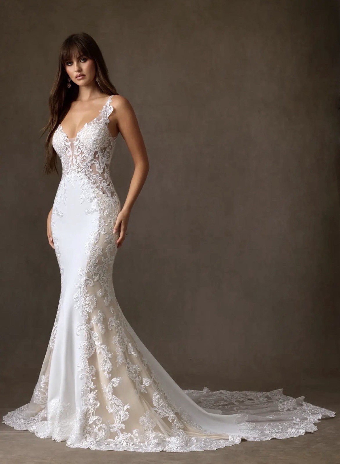 Azazie Estephanie Wedding Dress Mermaid Gown NWT Size 4