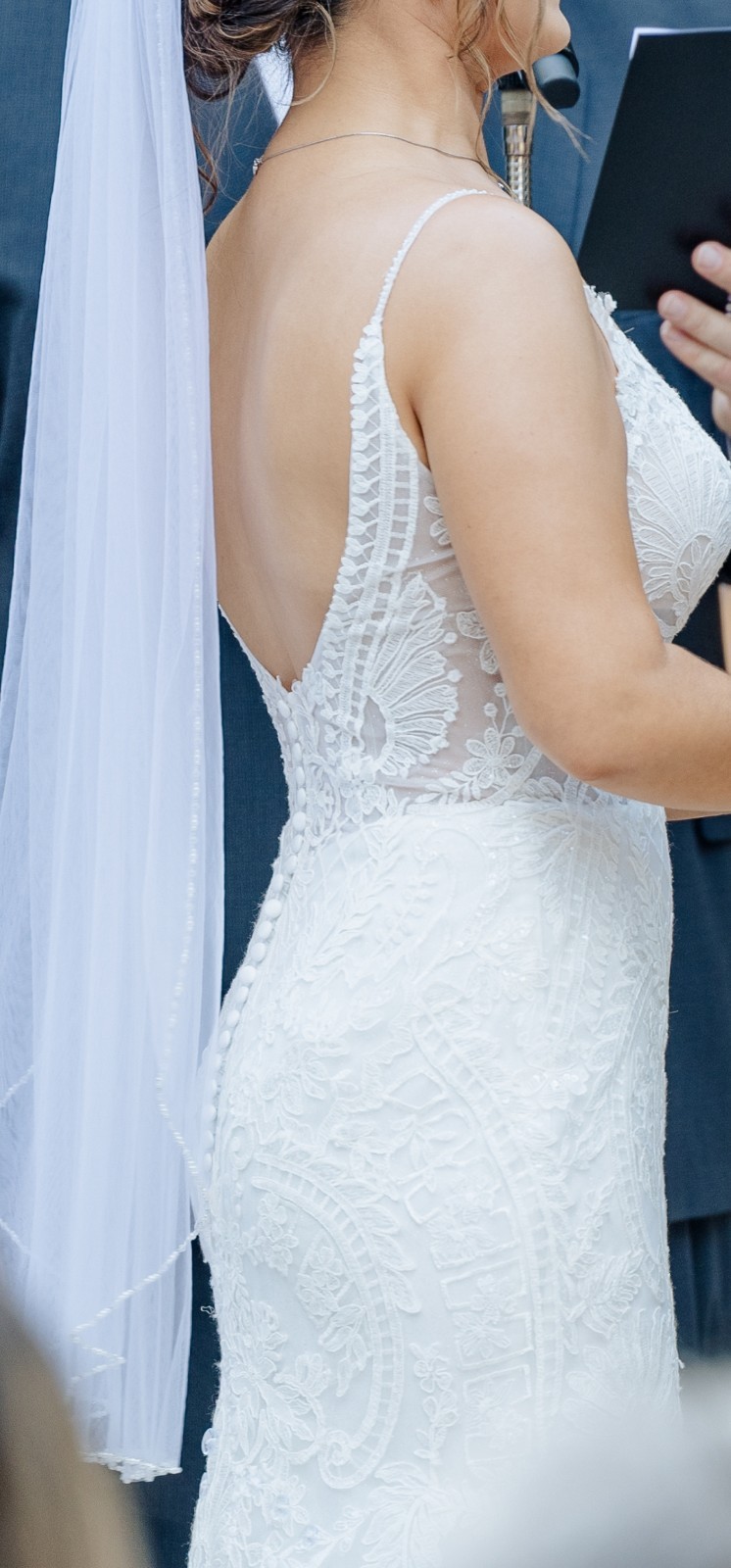 Mermaid Lace And Glitter Wedding Dress