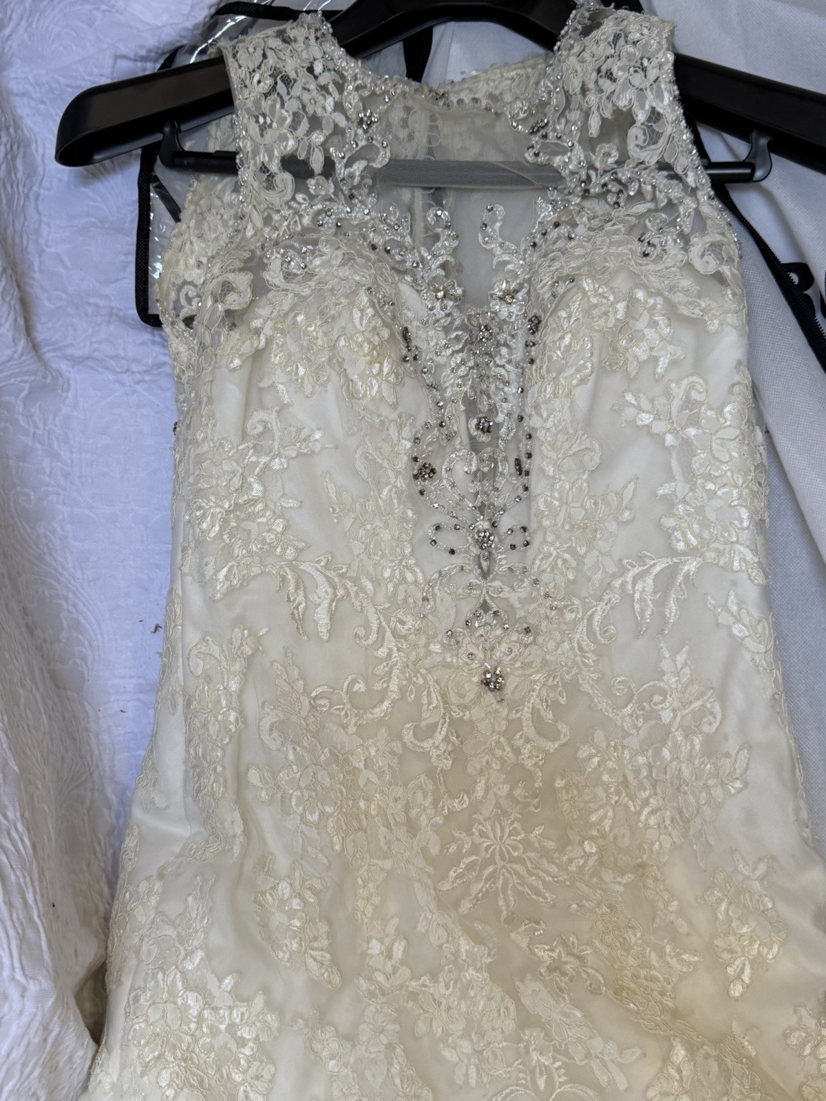 Bridal Dress Mori Lee By Madeline Gardner Gown With Stone Embroid Dress Sz6