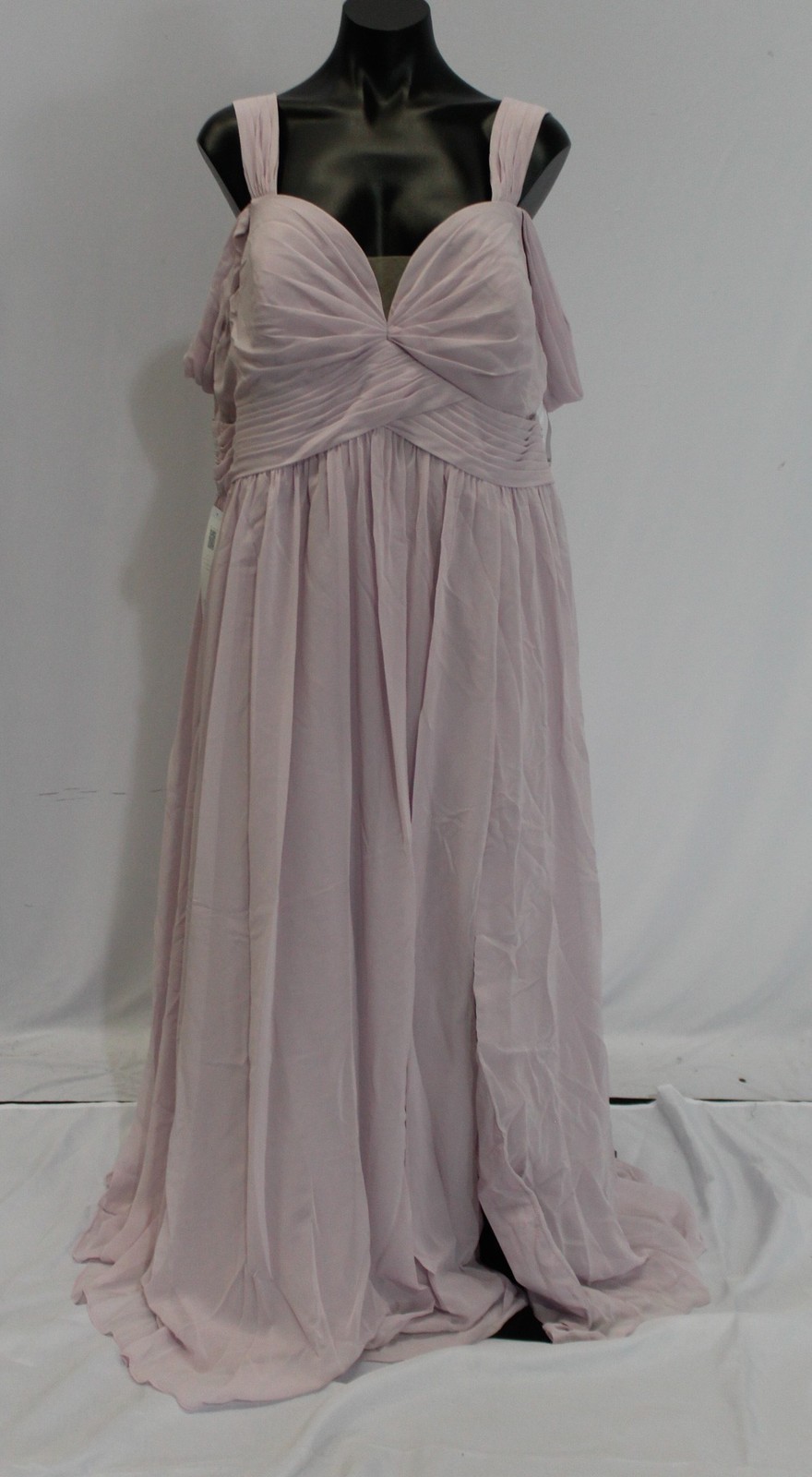 Azazie Women’s Lianne A-Line Off Shoulder Chiffon Dress AP2 Frosted Lilac Custom