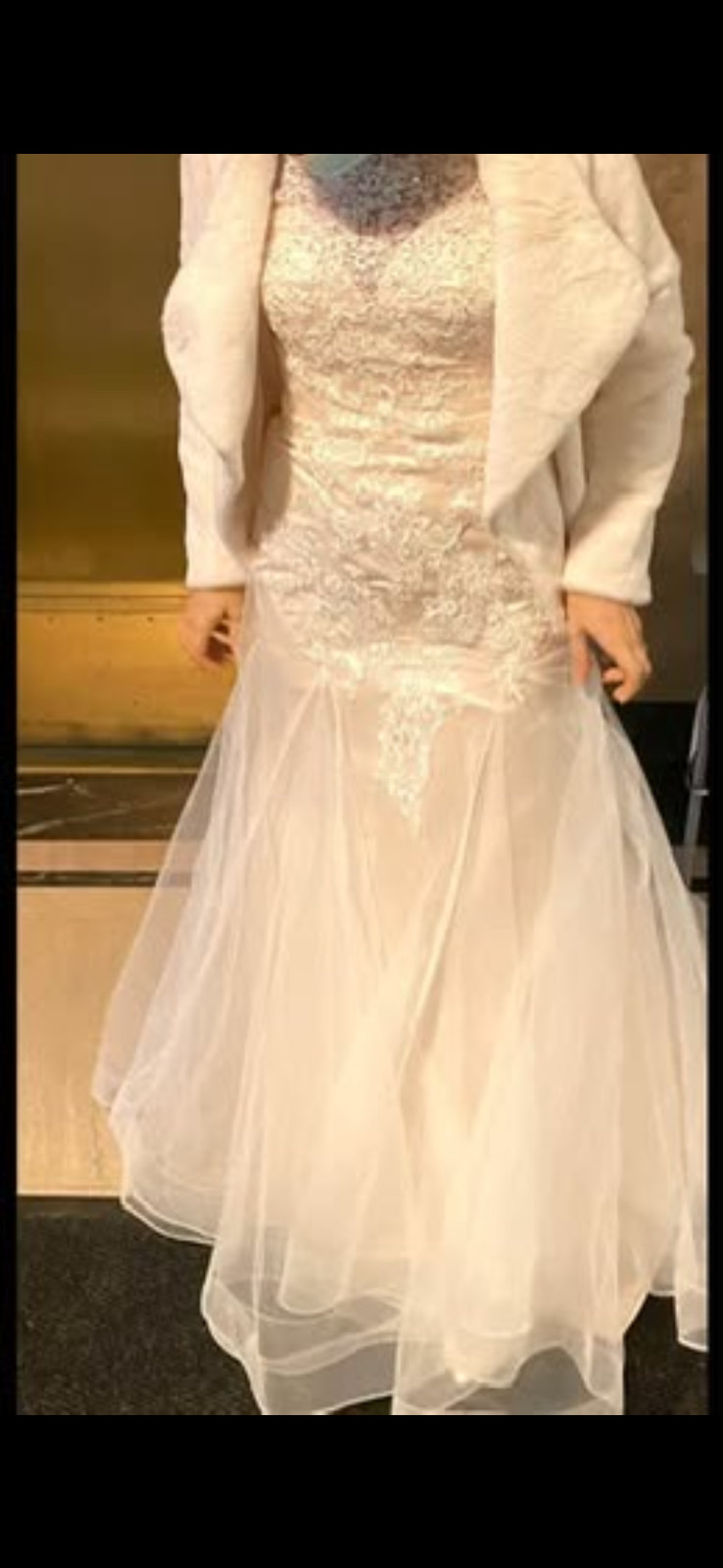 Azazie Evetta Wedding Dress – Diamond White/Ecru – Size WD2 💍✨