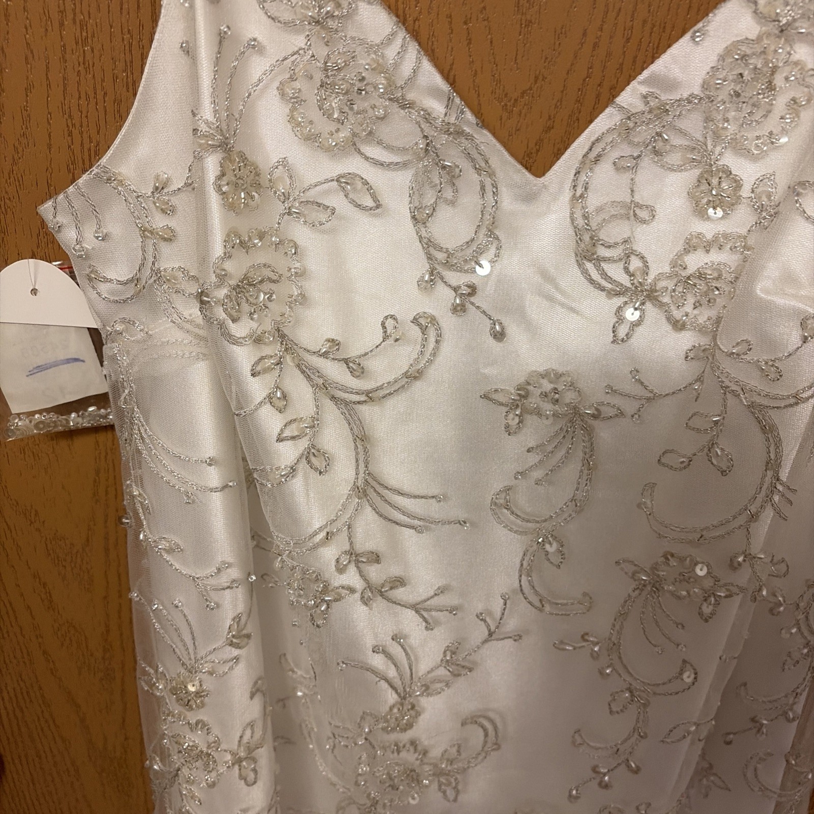 Alfred Angelo Size 12 Beach Sequin Wedding Dress NEW!